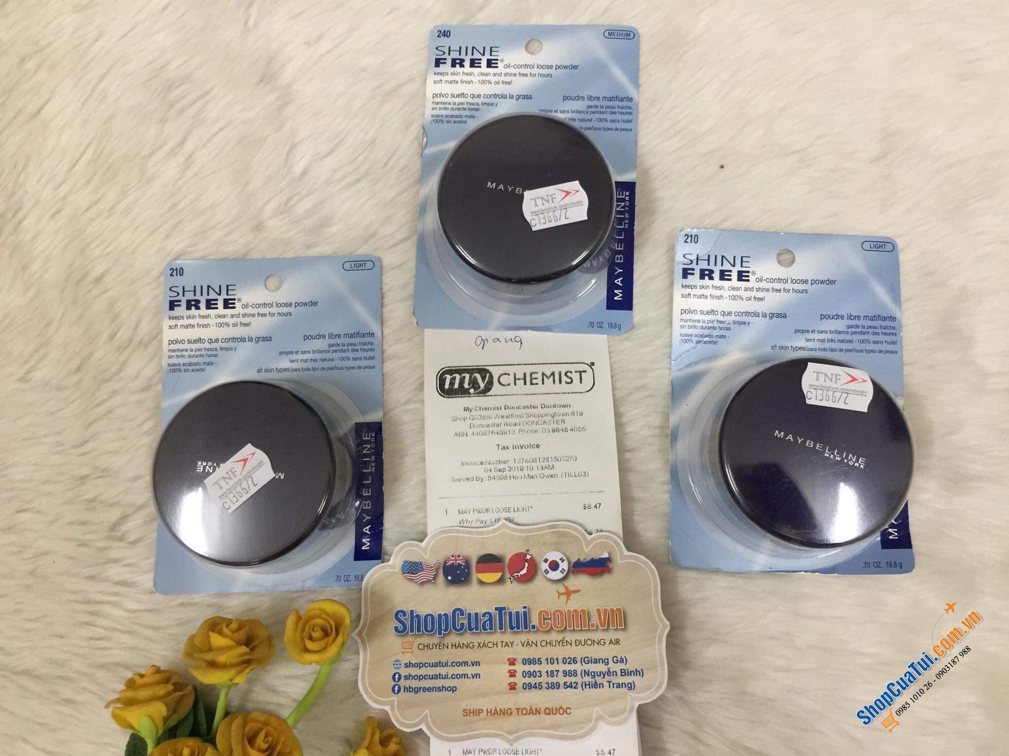 Phấn phủ khoáng kiềm dầu Maybelline Shine Free – Loose Oil-Control Loose Powder
