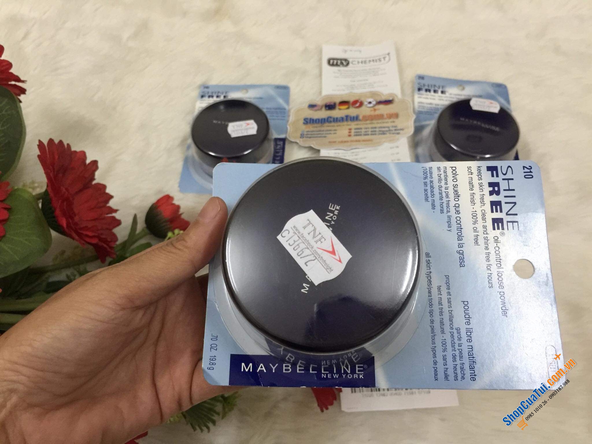 Phấn phủ khoáng kiềm dầu Maybelline Shine Free – Loose Oil-Control Loose Powder