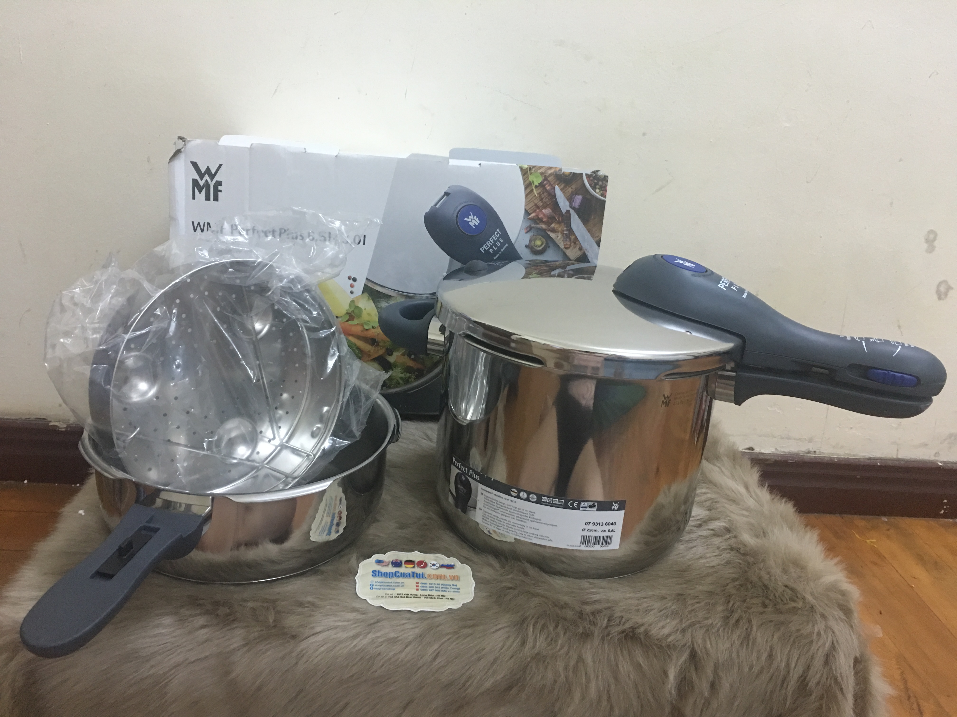 Set nồi áp suất WMF Perfect Plus 6,5l và 3l 
