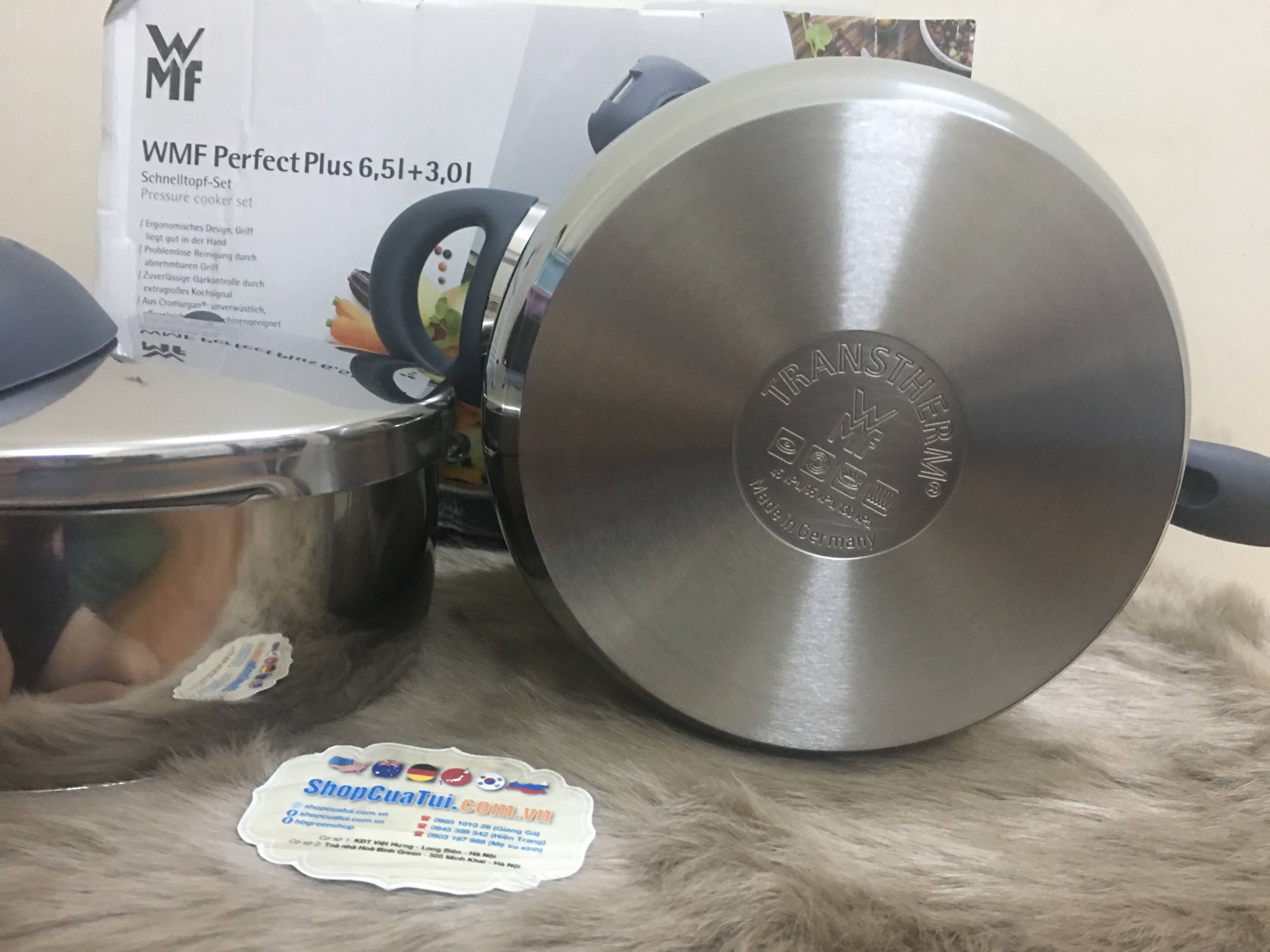 Set nồi áp suất WMF Perfect Plus 6,5l và 3l 