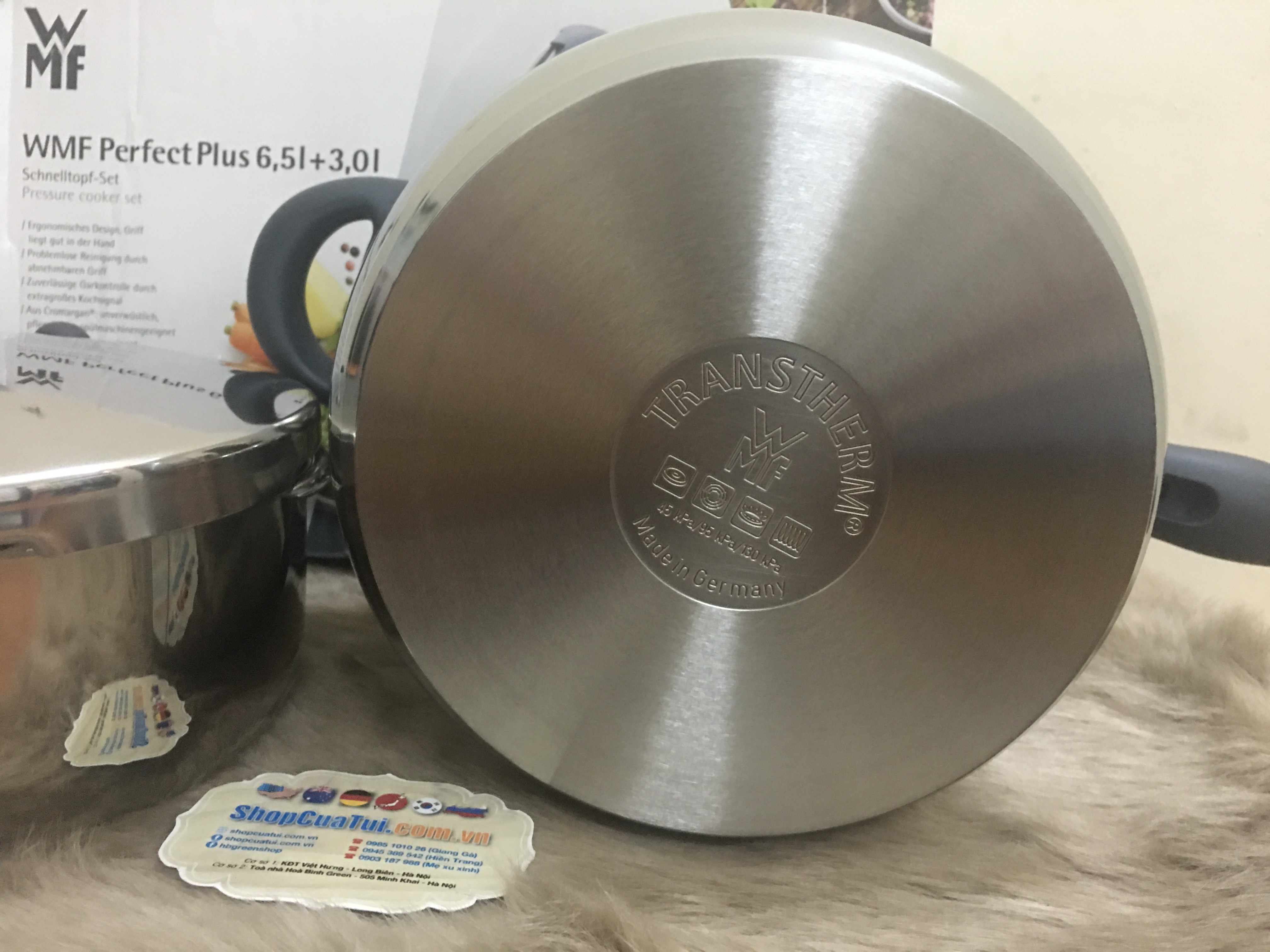 Set nồi áp suất WMF Perfect Plus 6,5l và 3l 
