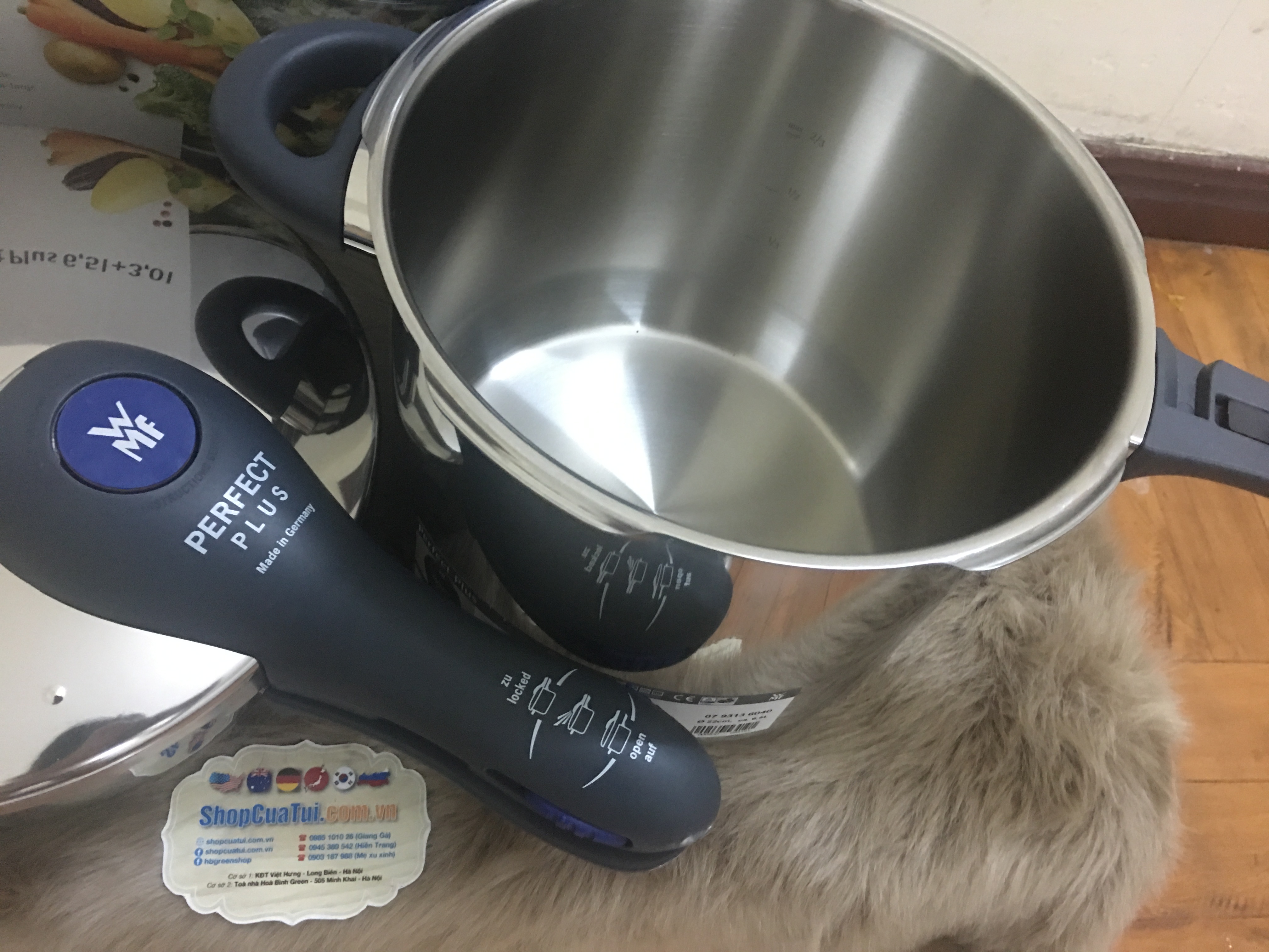 Set nồi áp suất WMF Perfect Plus 6,5l và 3l 