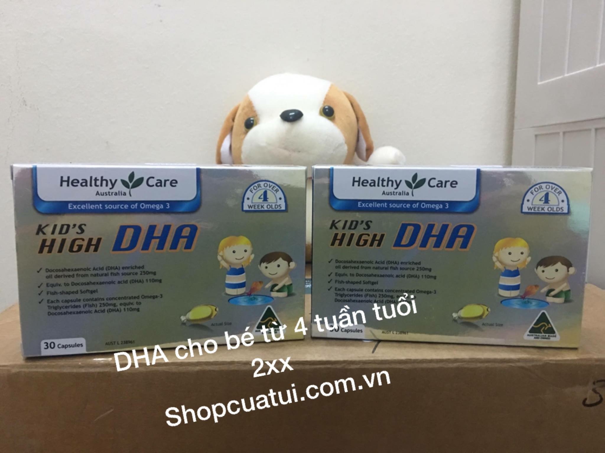 Healthy Care Kids High DHA Blister 30 Pack - bổ sung DHA cho trẻ từ 1 tháng tuổi