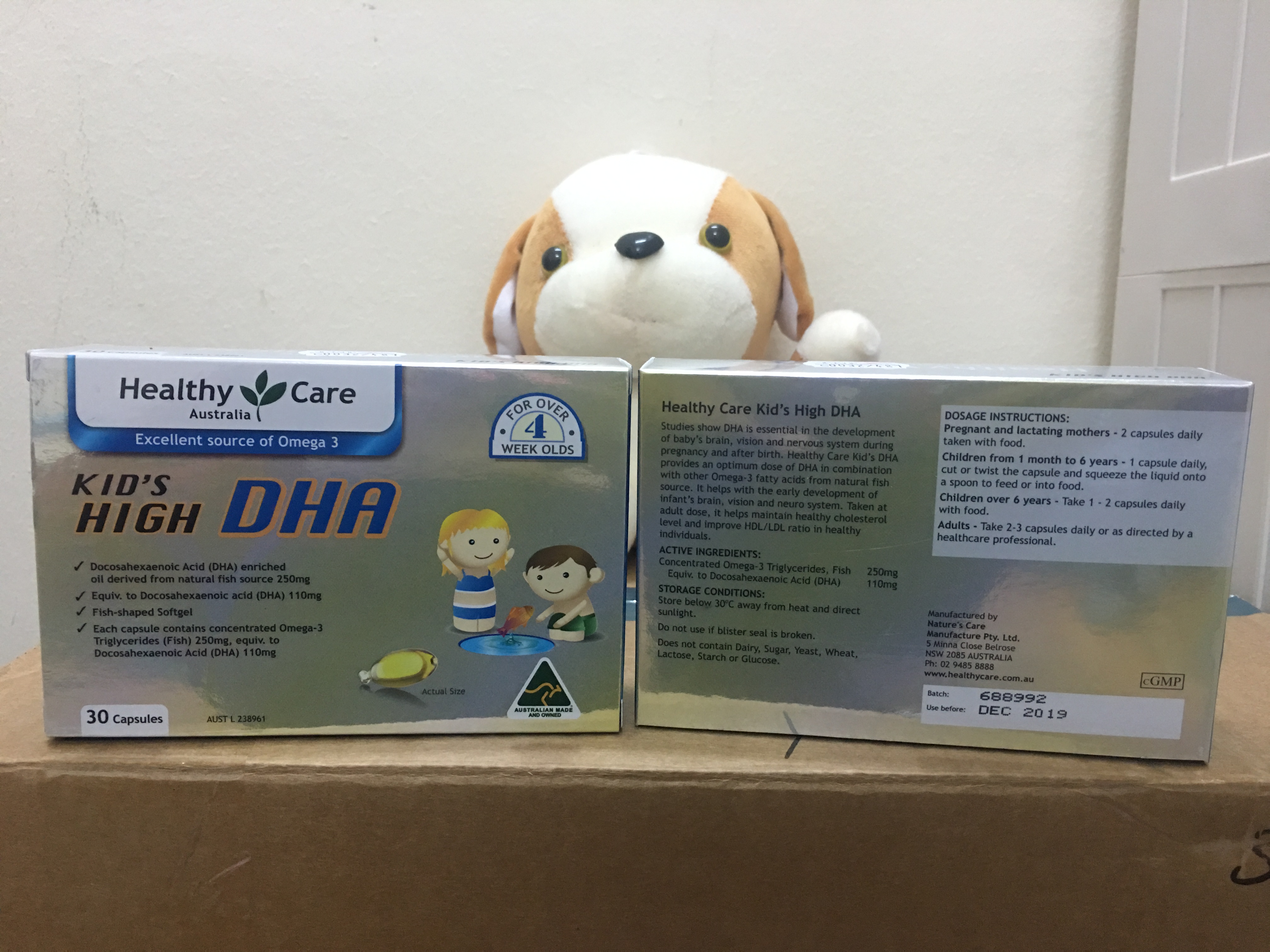 Healthy Care Kids High DHA Blister 30 Pack - bổ sung DHA cho trẻ từ 1 tháng tuổi