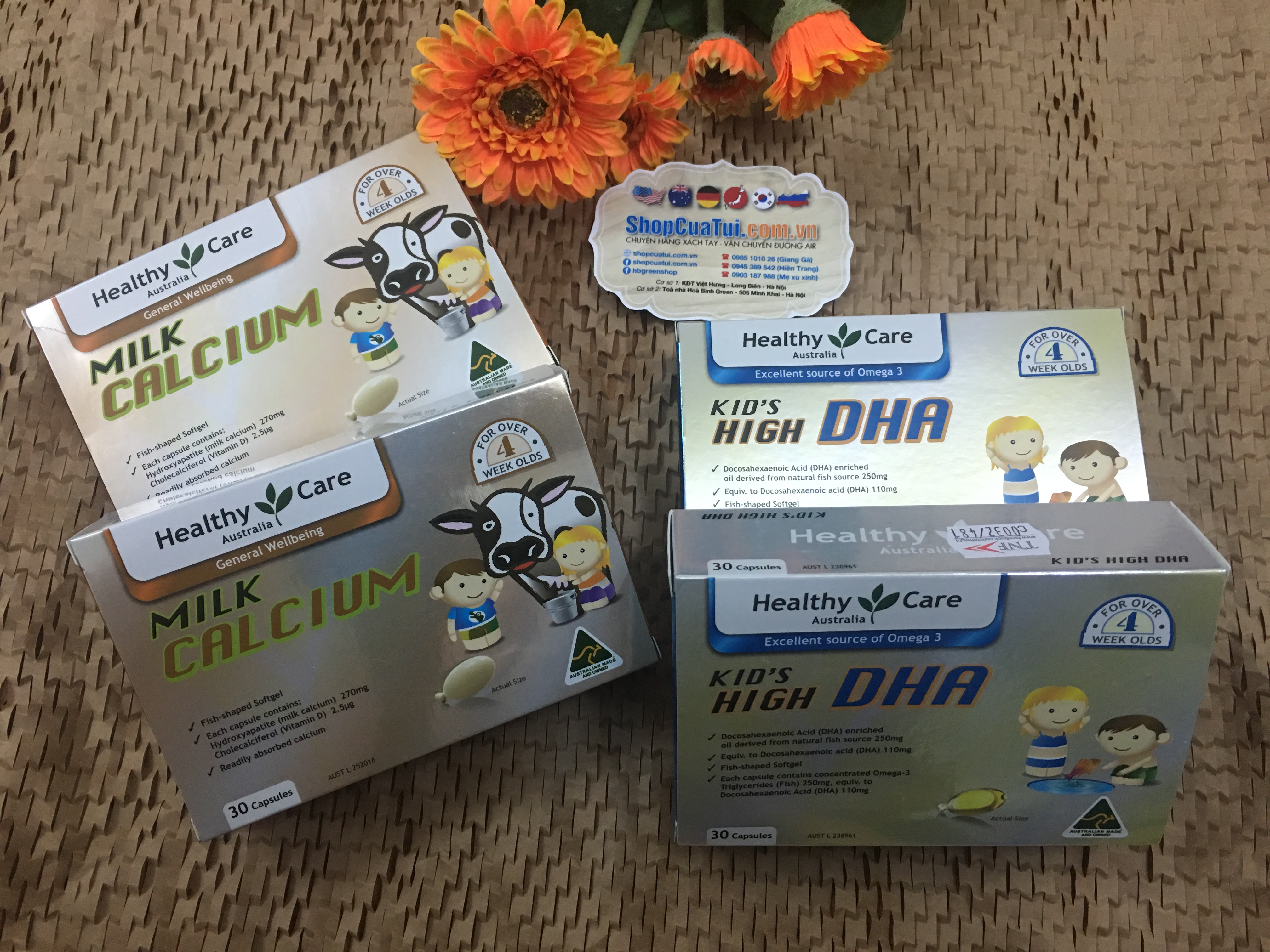 Healthy Care Kids High DHA Blister 30 Pack - bổ sung DHA cho trẻ từ 1 tháng tuổi
