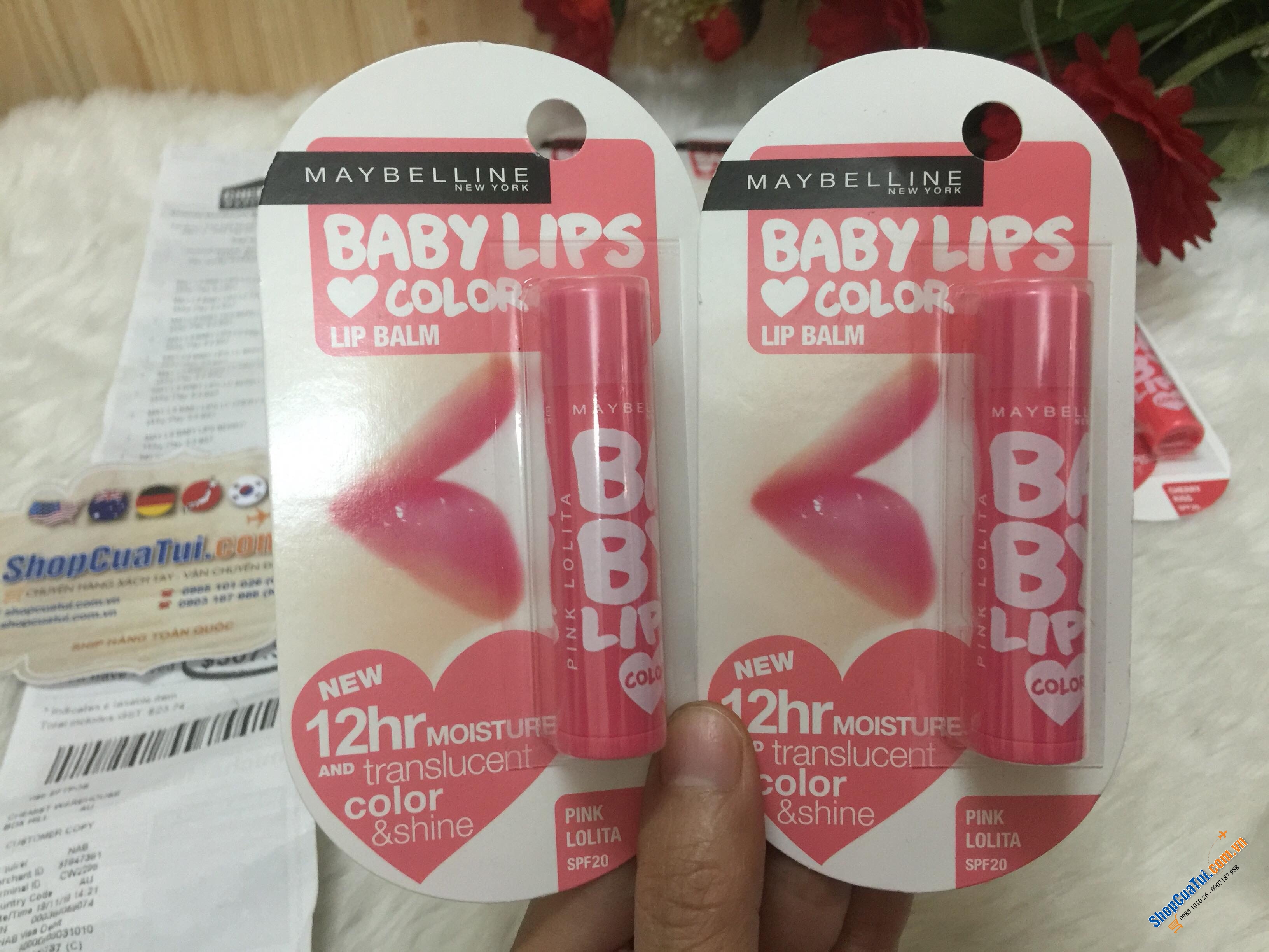 SON DƯỠNG ẨM CÓ MÀU baby lips maybeline siêu đẹp