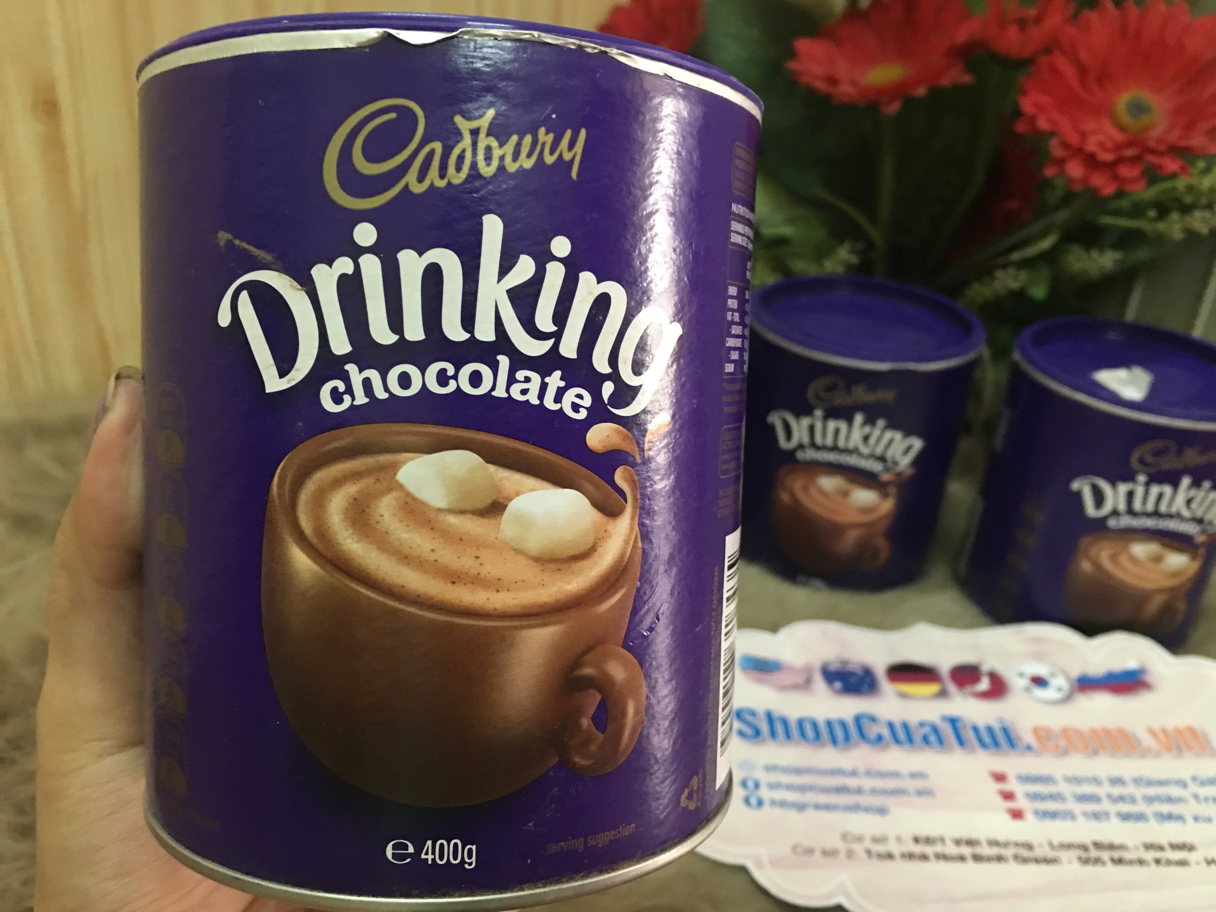 Cadbury Dringking Chocolate  - Socola dạng bột uống liền 400g