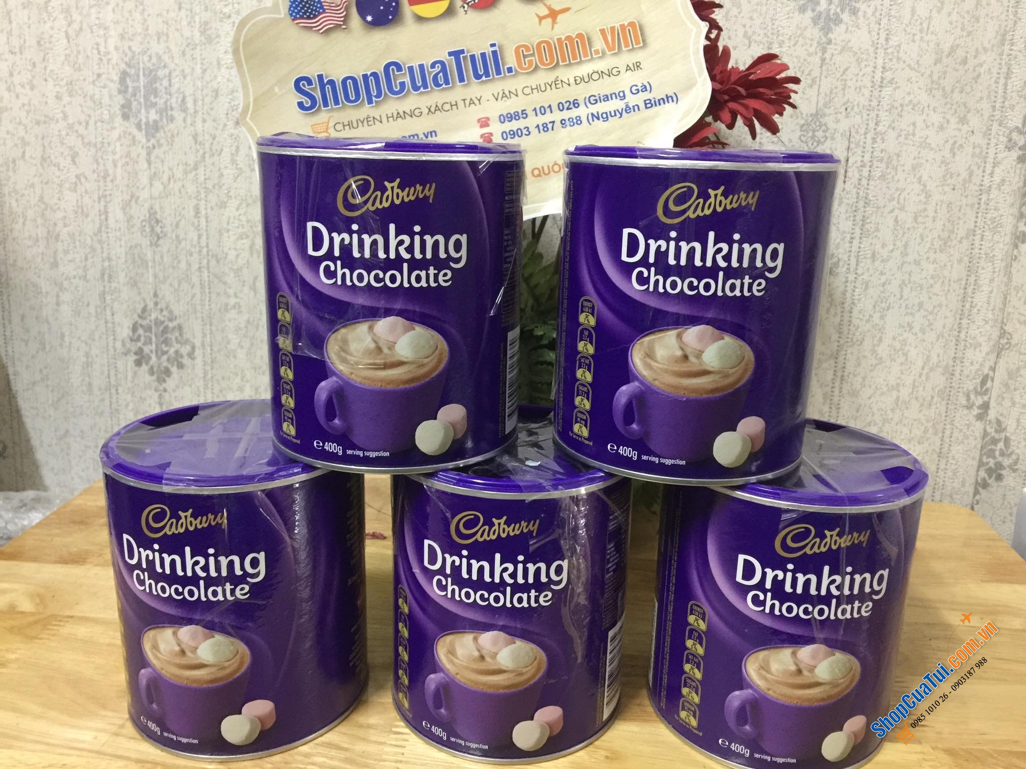 Cadbury Dringking Chocolate  - Socola dạng bột uống liền 400g