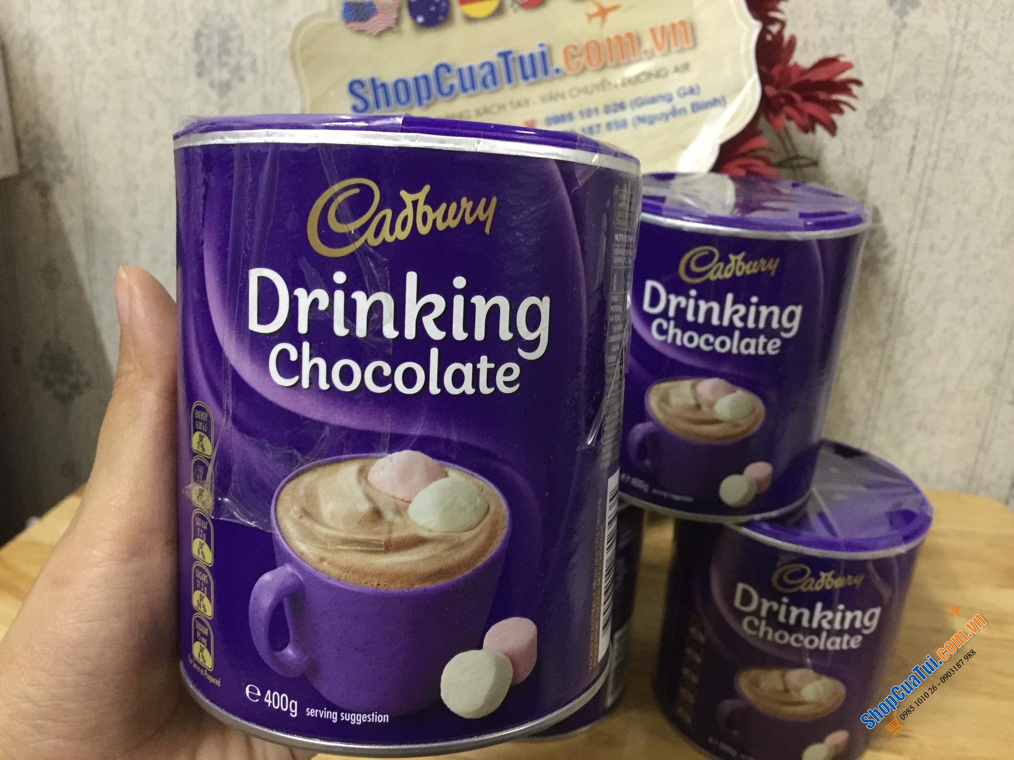 Cadbury Dringking Chocolate  - Socola dạng bột uống liền 400g