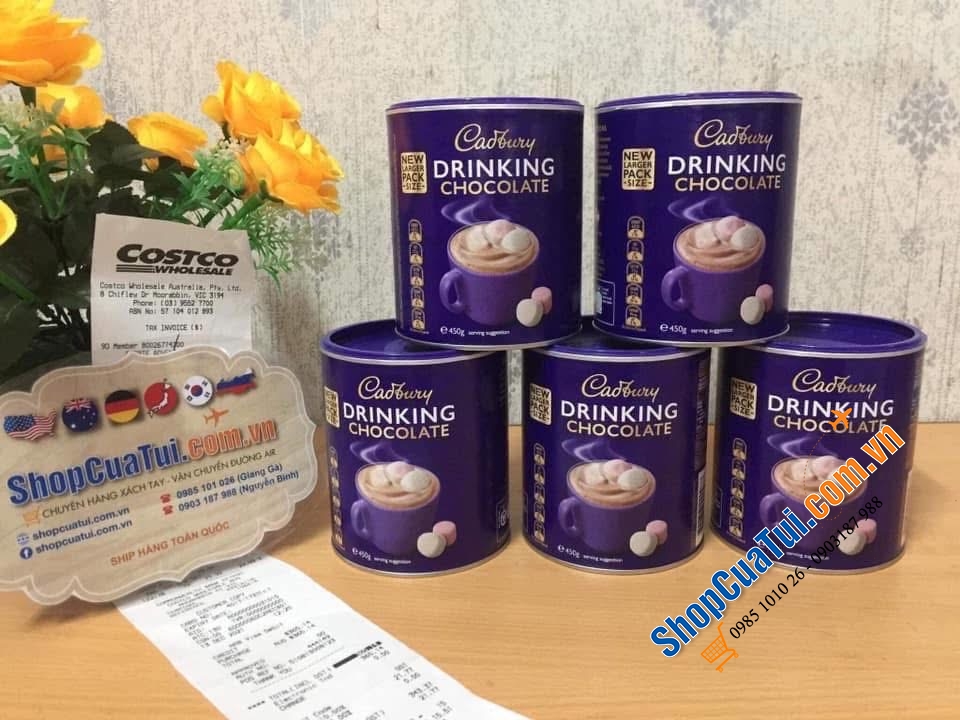 Cadbury Dringking Chocolate  - Socola dạng bột uống liền 400g