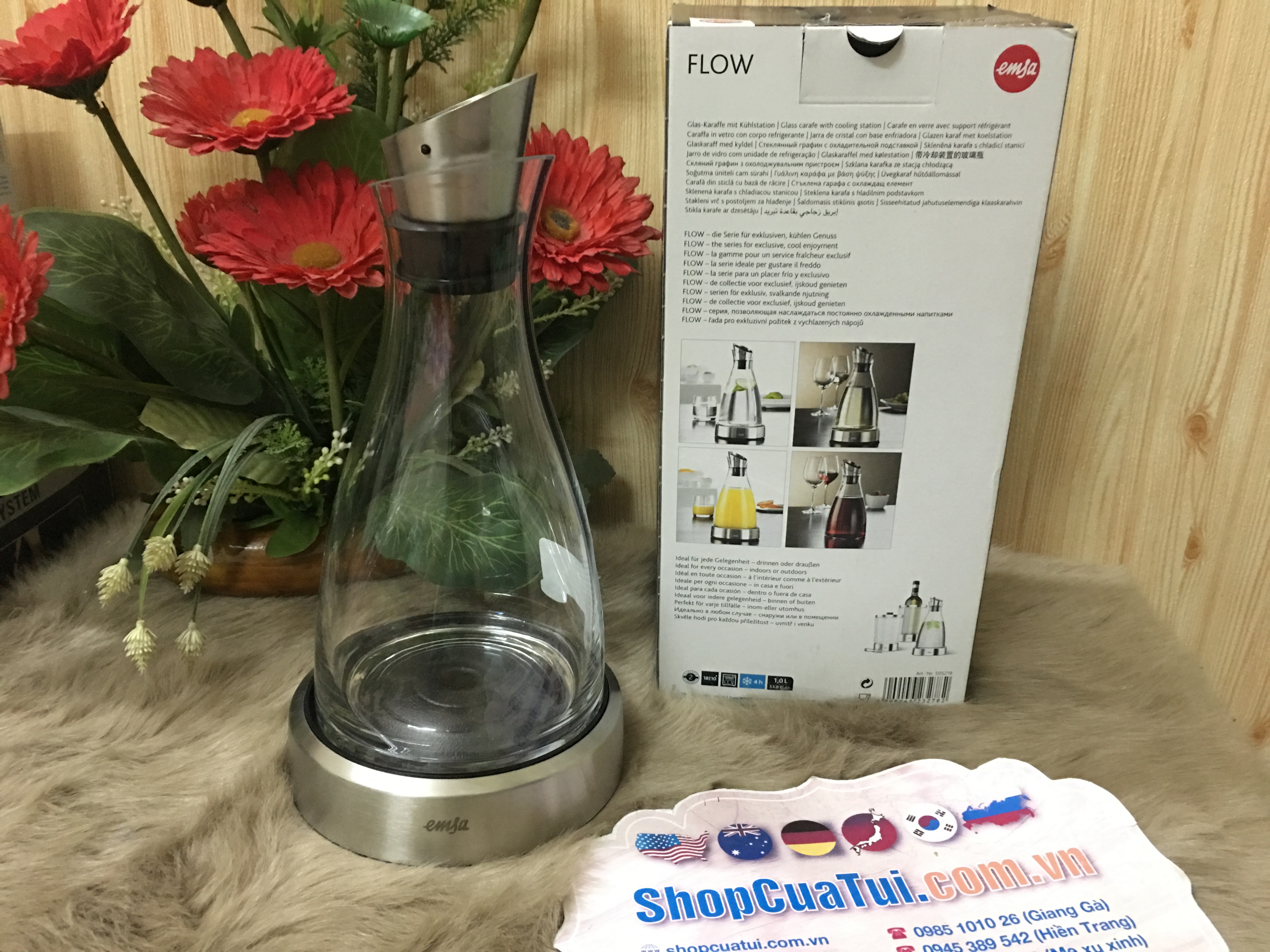 BÌNH GIỮ LẠNH EMSA 1 LÍT - GIỮ LẠNH đồ uống SUỐT 4h LIÊN TỤC mà không cần tủ lạnh