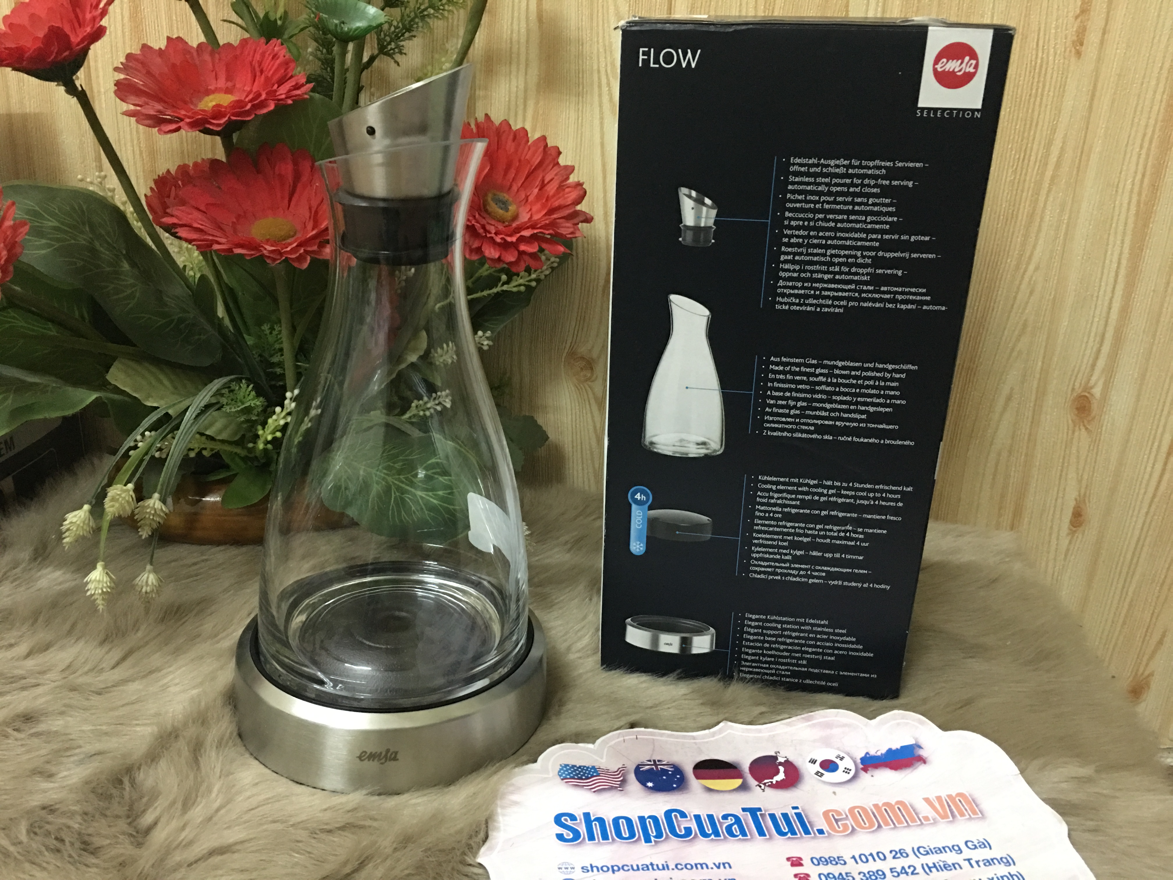 BÌNH GIỮ LẠNH EMSA 1 LÍT - GIỮ LẠNH đồ uống SUỐT 4h LIÊN TỤC mà không cần tủ lạnh