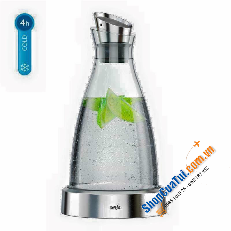 BÌNH GIỮ LẠNH EMSA 1 LÍT - GIỮ LẠNH đồ uống SUỐT 4h LIÊN TỤC mà không cần tủ lạnh