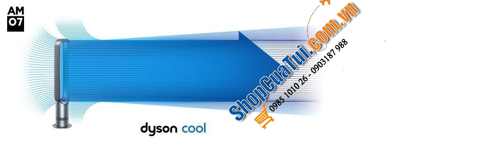 Quạt không cánh cao cấp Dyson AM07 Tower Fan