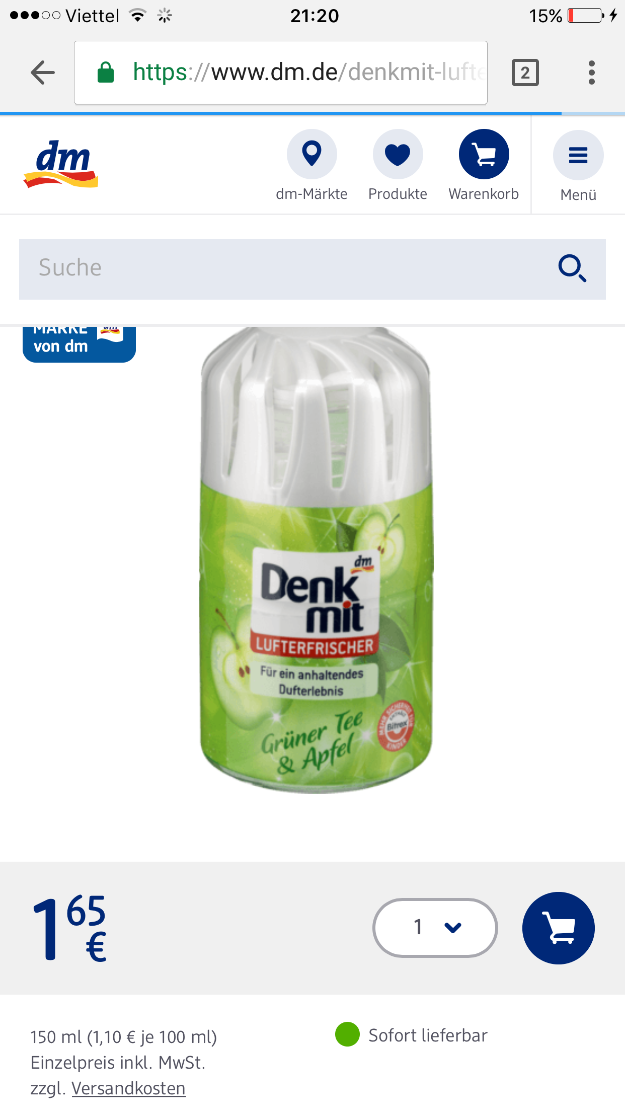 TINH DẦU THƠM PHÒNG DENK MIT - 150ml