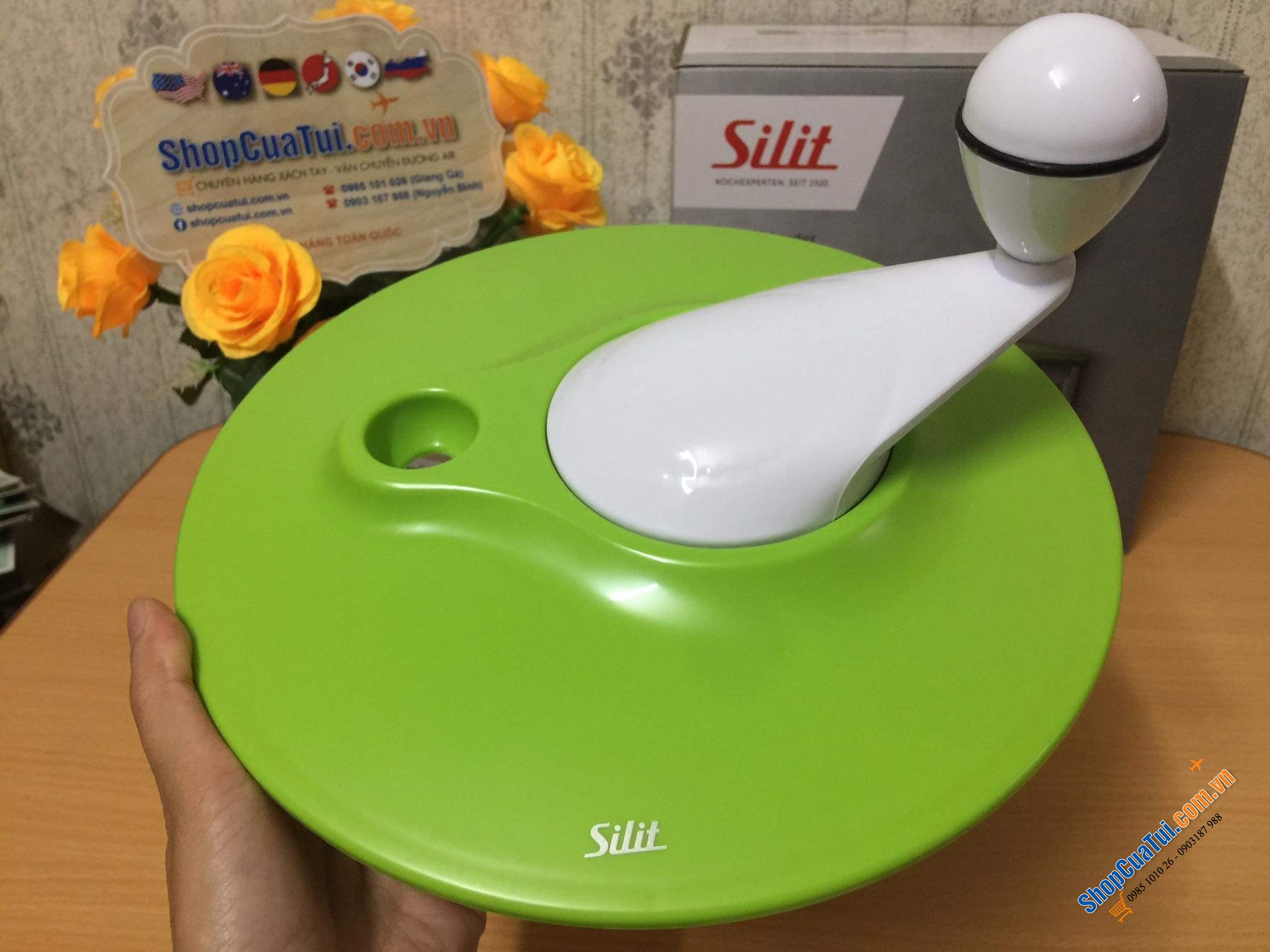 Rổ quay rau Silit đường kính 25cm