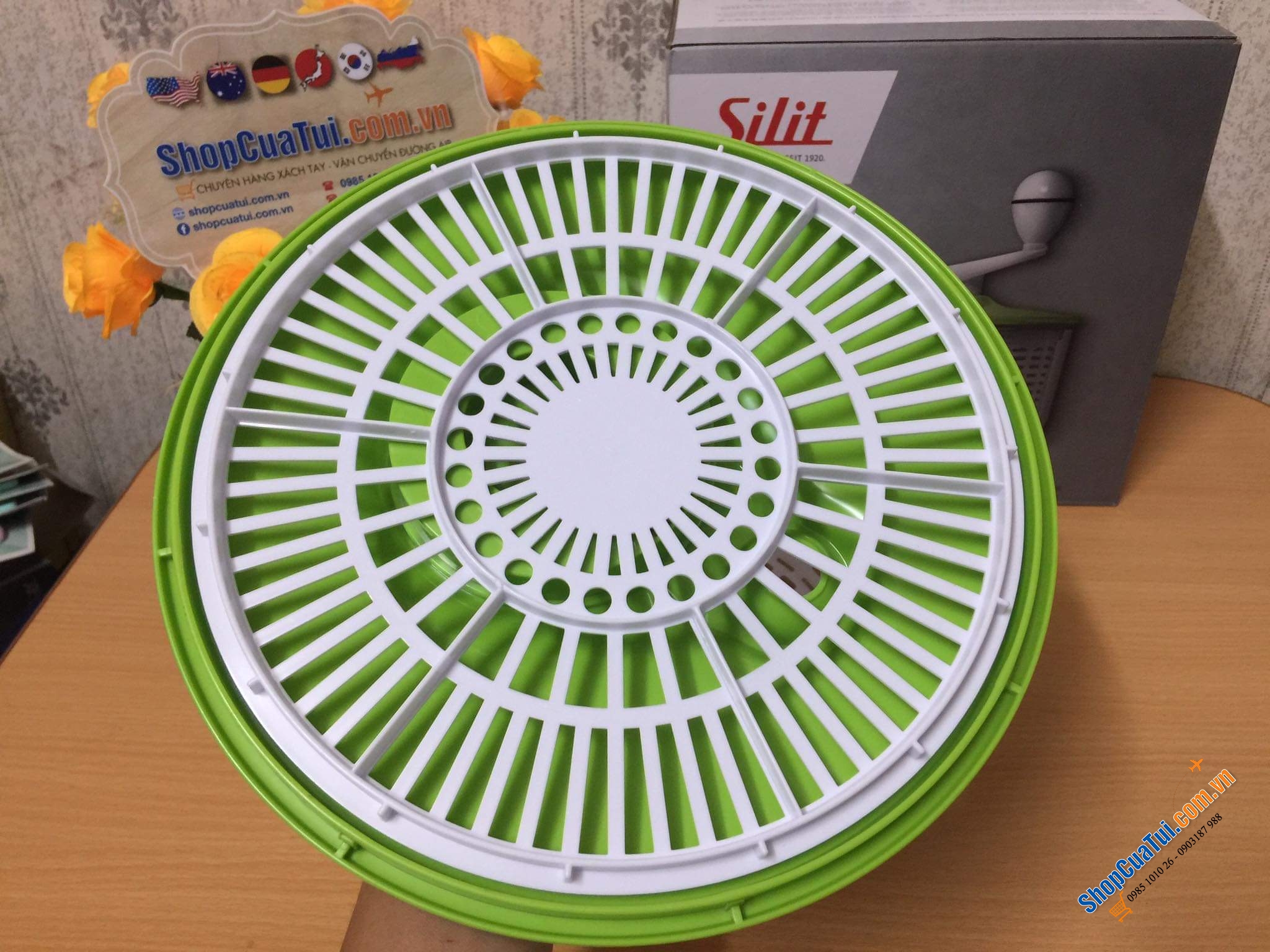 Rổ quay rau Silit đường kính 25cm