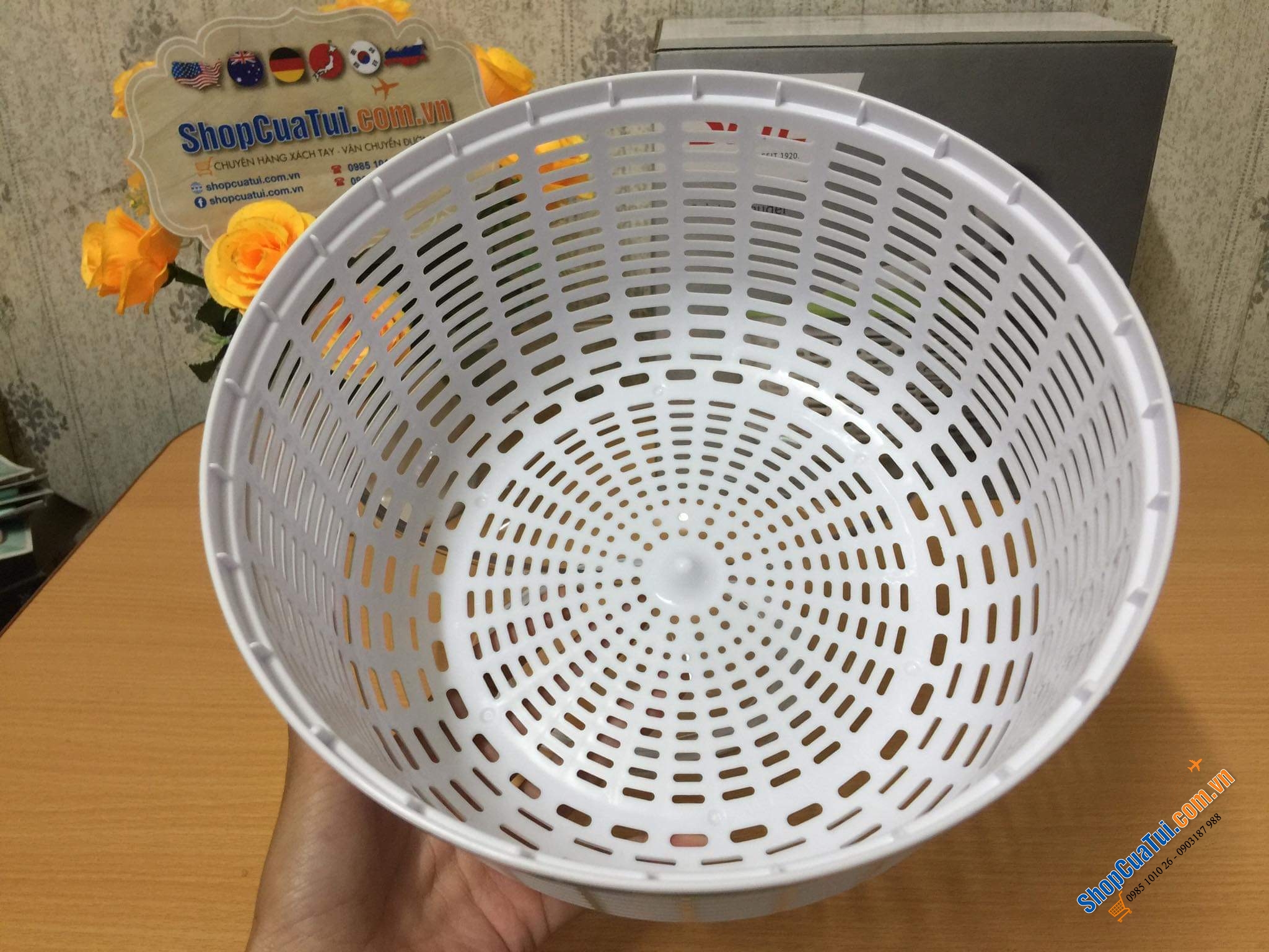 Rổ quay rau Silit đường kính 25cm