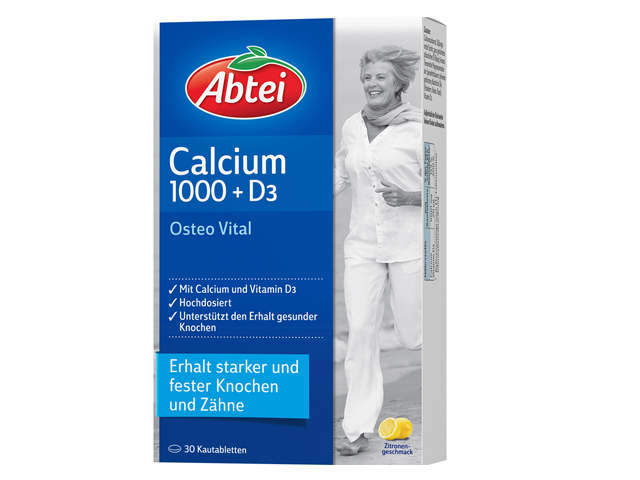 Thuốc bổ sung canxi : Abtei Calcium 1000 + D3 Osteo Vital