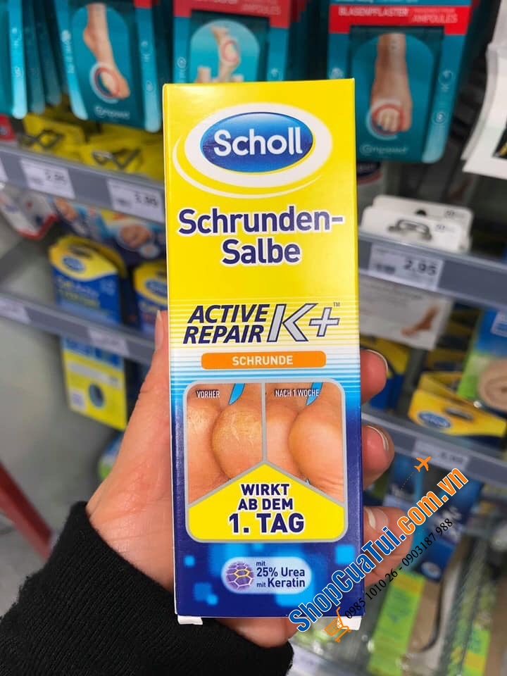 Kem Trị Nứt Gót Chân Scholl SchrundenSalbe - Kem bôi trị nứt gót chân Schrunden Salbe 60ml