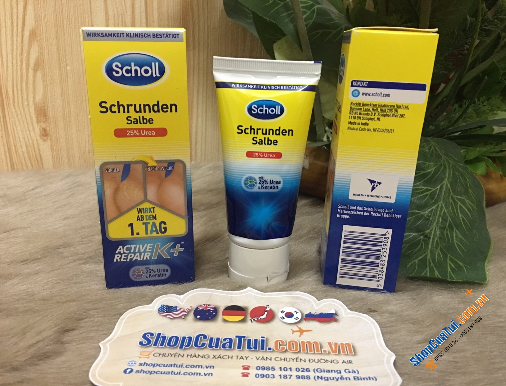 Kem Trị Nứt Gót Chân Scholl SchrundenSalbe - Kem bôi trị nứt gót chân Schrunden Salbe 60ml