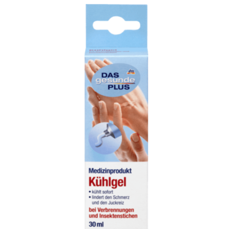 Gel làm mát DAS gesunde PLUS Kühlgel -làm mát, trị bỏng, trị vết côn trùng cắn, cháy nắng