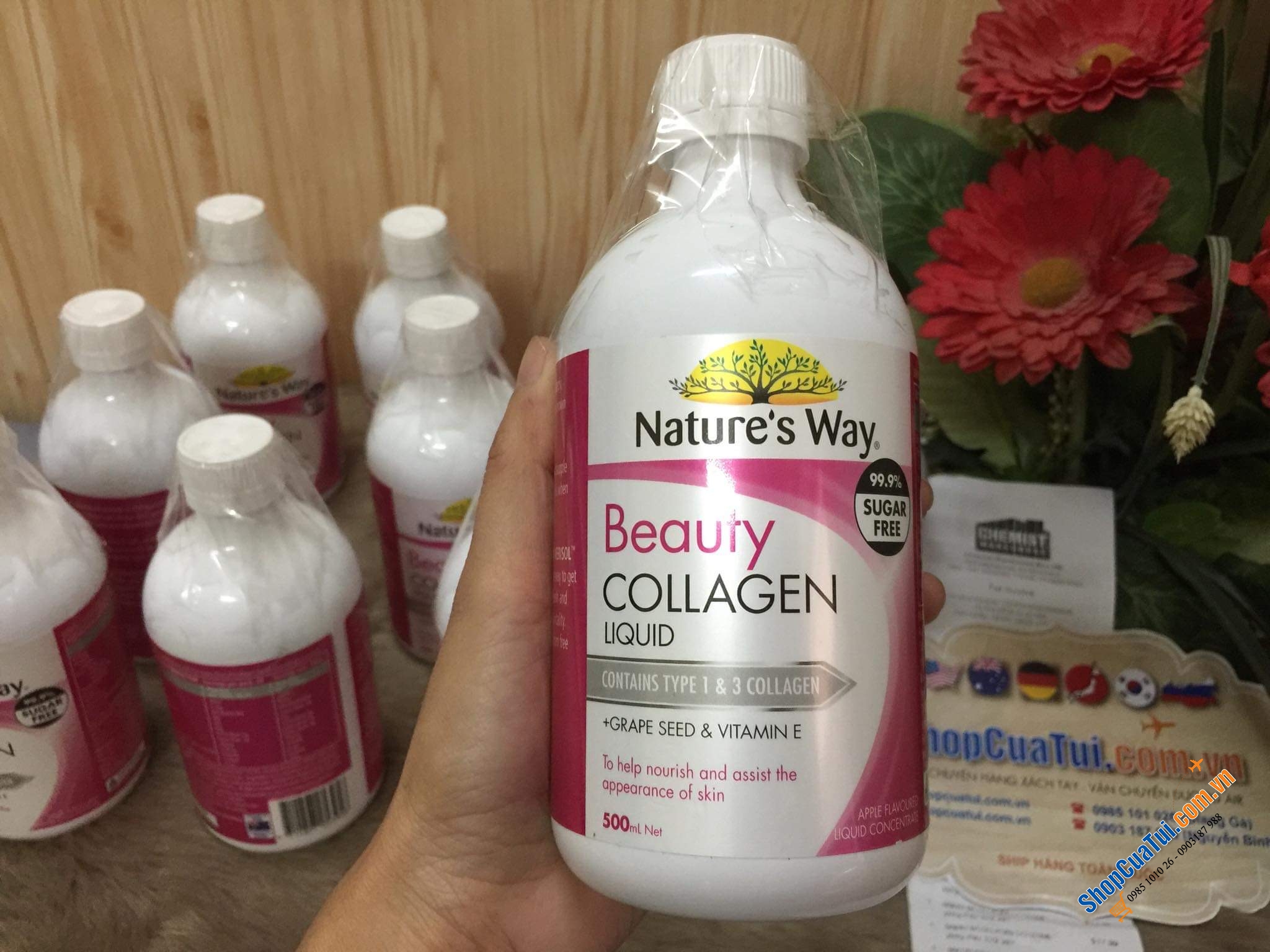 COLLAGEN DẠNG NƯỚC NATURE WAY BEAUTY COLLAGEN LIQUID 500ML - TĂNG CƯỜNG KHẢ NĂNG ĐÀN HỒI cho da, trẻ hóa làn da, chống lão hóa, phục hồi và nuôi dưỡng tế bào da, giảm nếp nhăn trên da