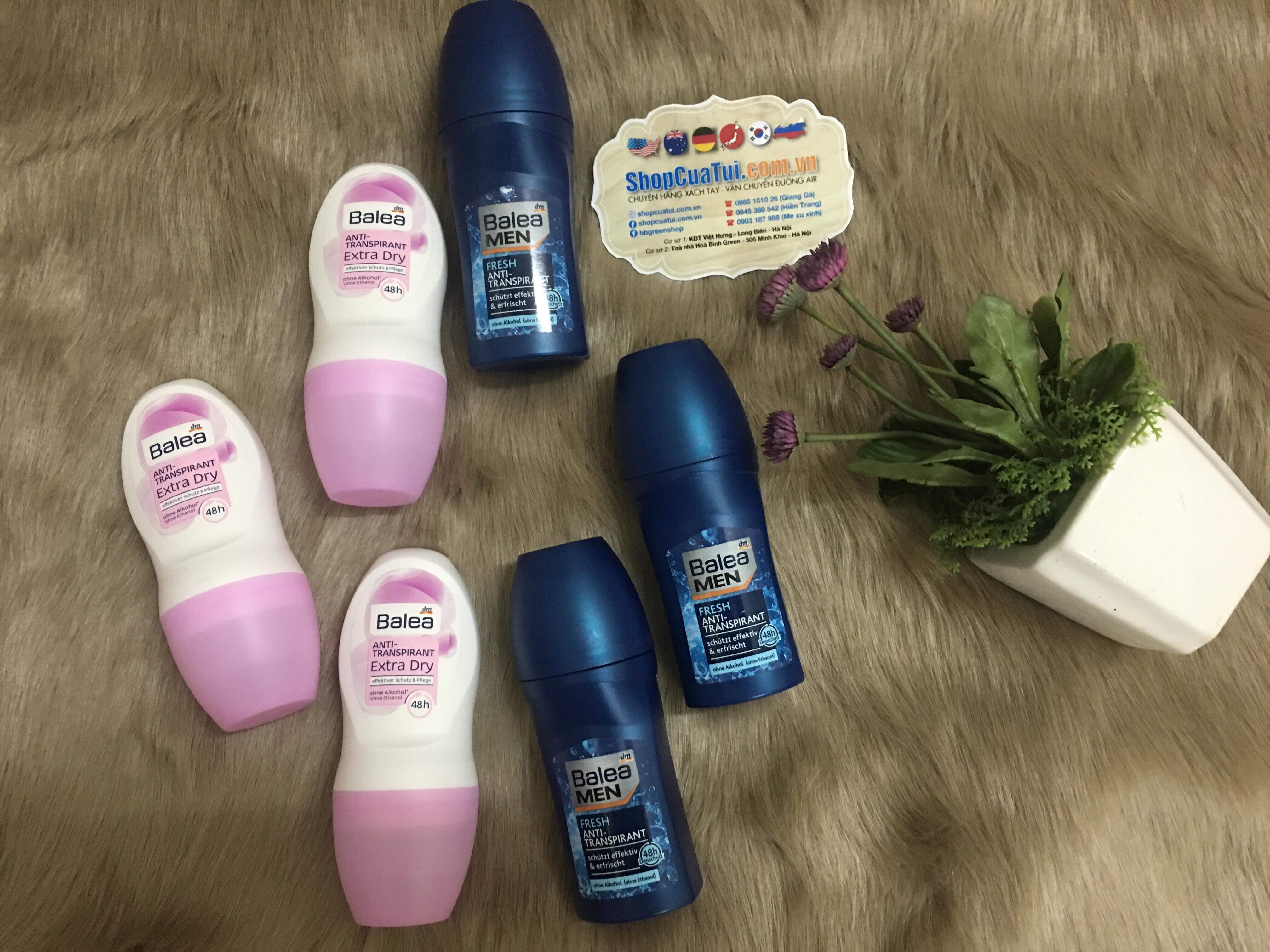 Lăn khử mùi Balea men 50ml Dành cho nam giới, không gây vàng áo, hàng Đức xách tay, cam kết hàng thật xịn 100%, giúp ngăn mùi hiệu quả, giảm tình trạng tiết mồ hôi, hương thơm mạnh mẽ, nam tính