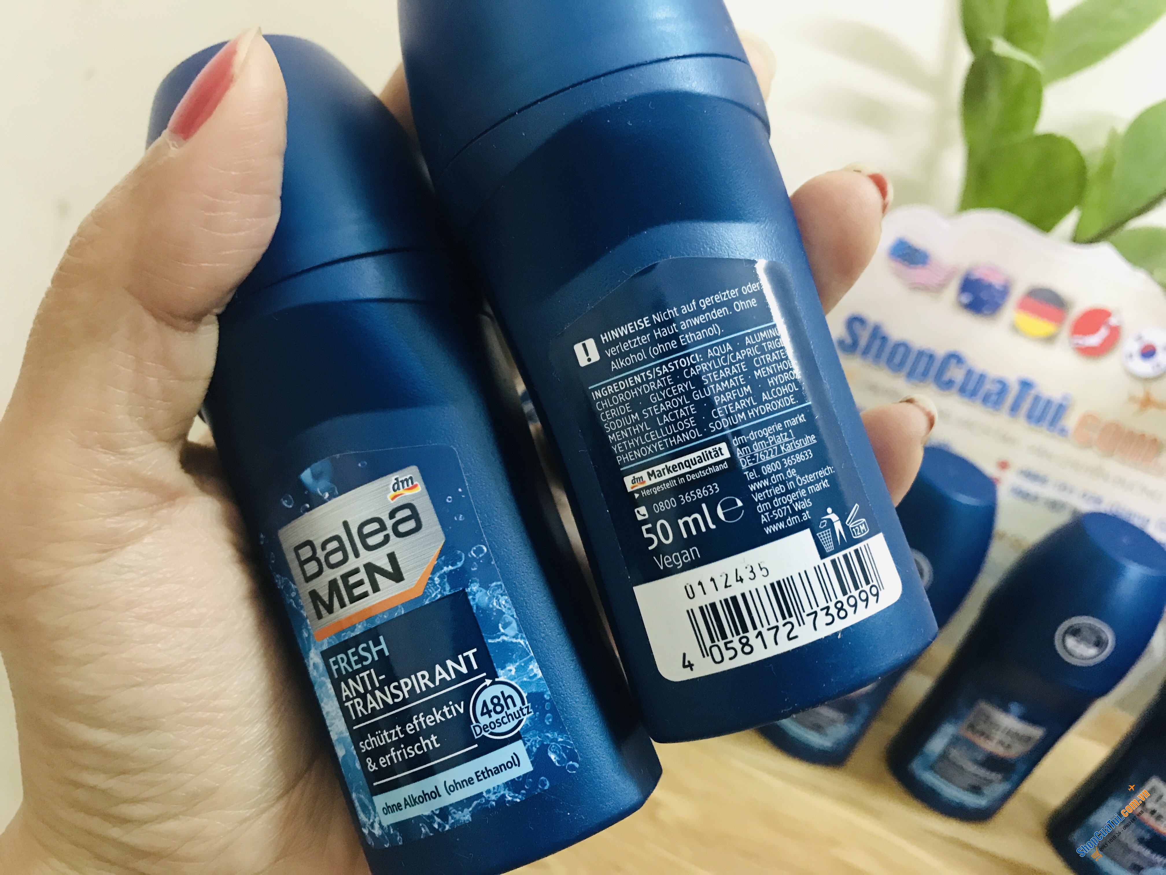 Lăn khử mùi Balea men 50ml Dành cho nam giới, không gây vàng áo, hàng Đức xách tay, cam kết hàng thật xịn 100%, giúp ngăn mùi hiệu quả, giảm tình trạng tiết mồ hôi, hương thơm mạnh mẽ, nam tính