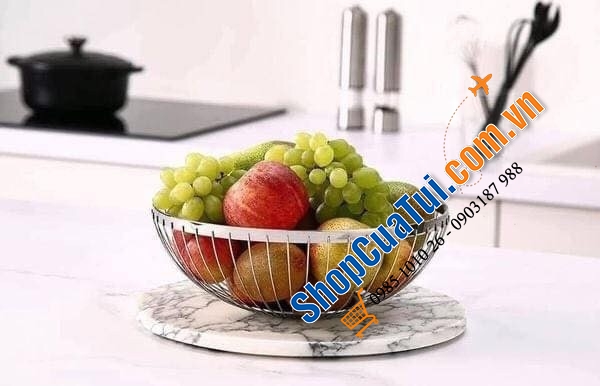 Rổ đựng, Rổ lưới inox WMF Concept 06.6514.6040 – đường kính 26cm - RỔ ĐỰNG HOA QUẢ BÀY BÀN WMF CONCEPT KORB