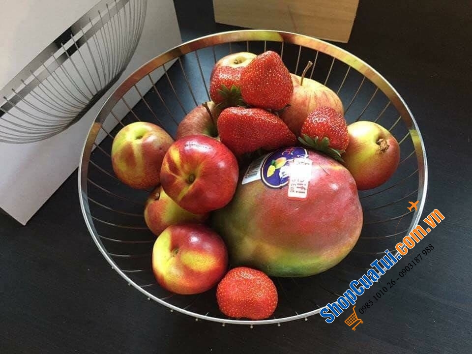 Rổ đựng, Rổ lưới inox WMF Concept 06.6514.6040 – đường kính 26cm - RỔ ĐỰNG HOA QUẢ BÀY BÀN WMF CONCEPT KORB