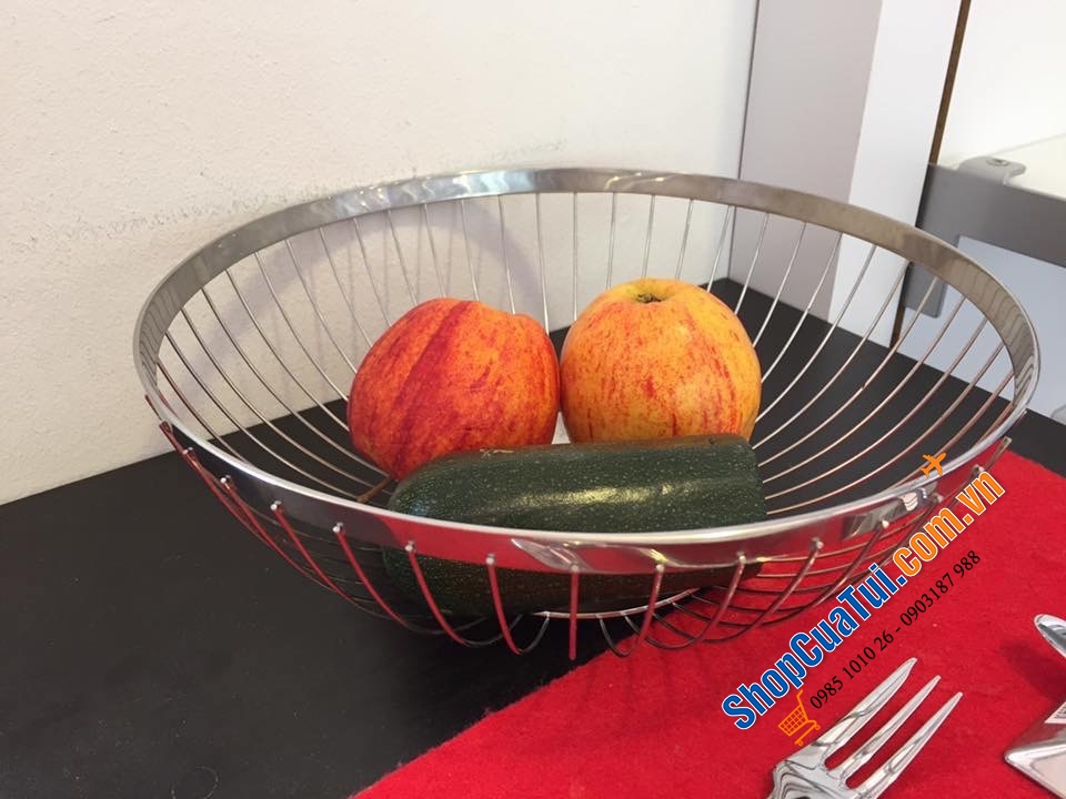 Rổ đựng, Rổ lưới inox WMF Concept 06.6514.6040 – đường kính 26cm - RỔ ĐỰNG HOA QUẢ BÀY BÀN WMF CONCEPT KORB