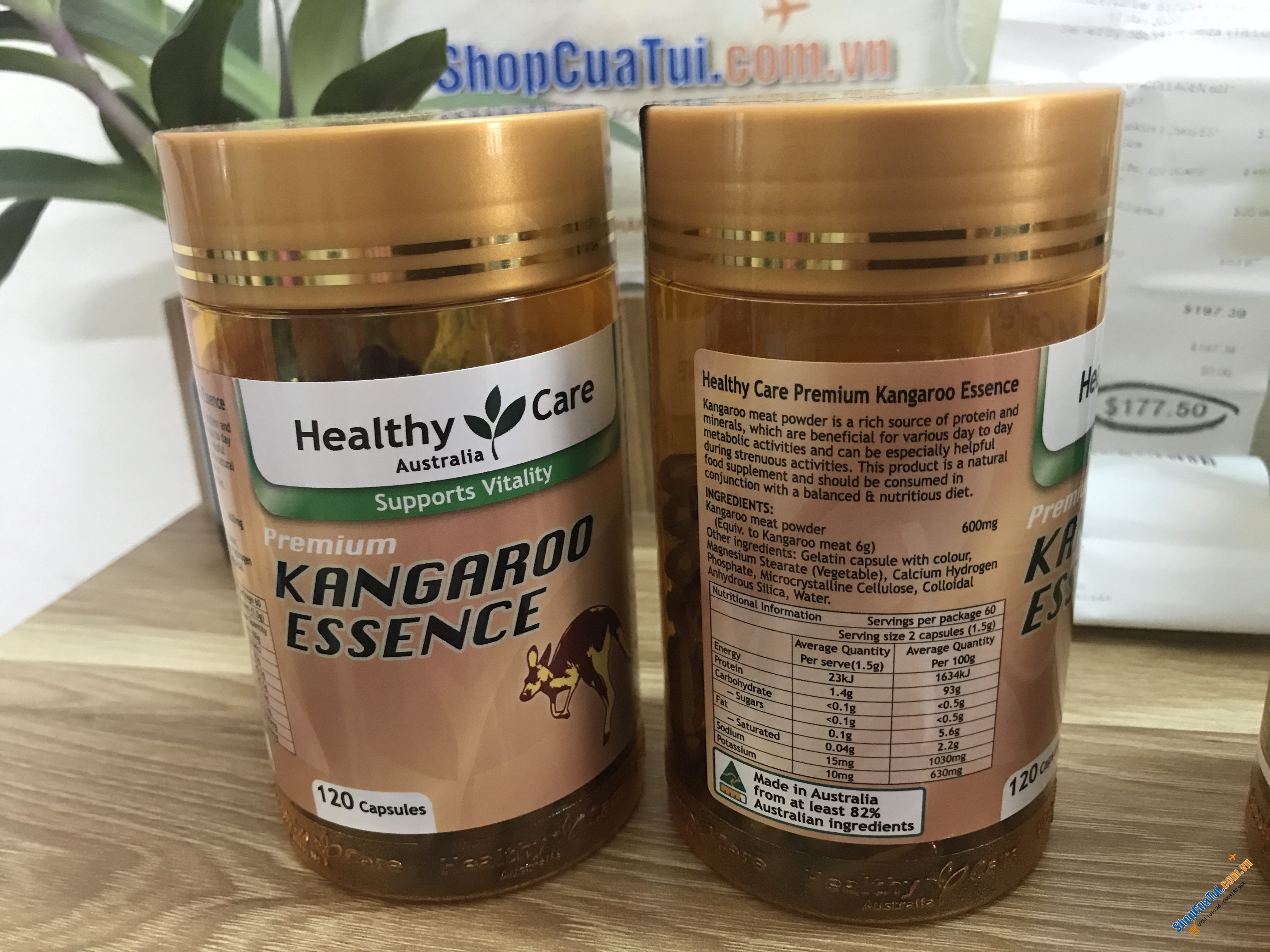 Viên uống bổ thận và tăng cường sinh lý Healthy Care Kangaroo Essence 120 Capsules - giúp tráng dương, bổ thận, hỗ trợ tăng cường sinh lý số 1 của Úc