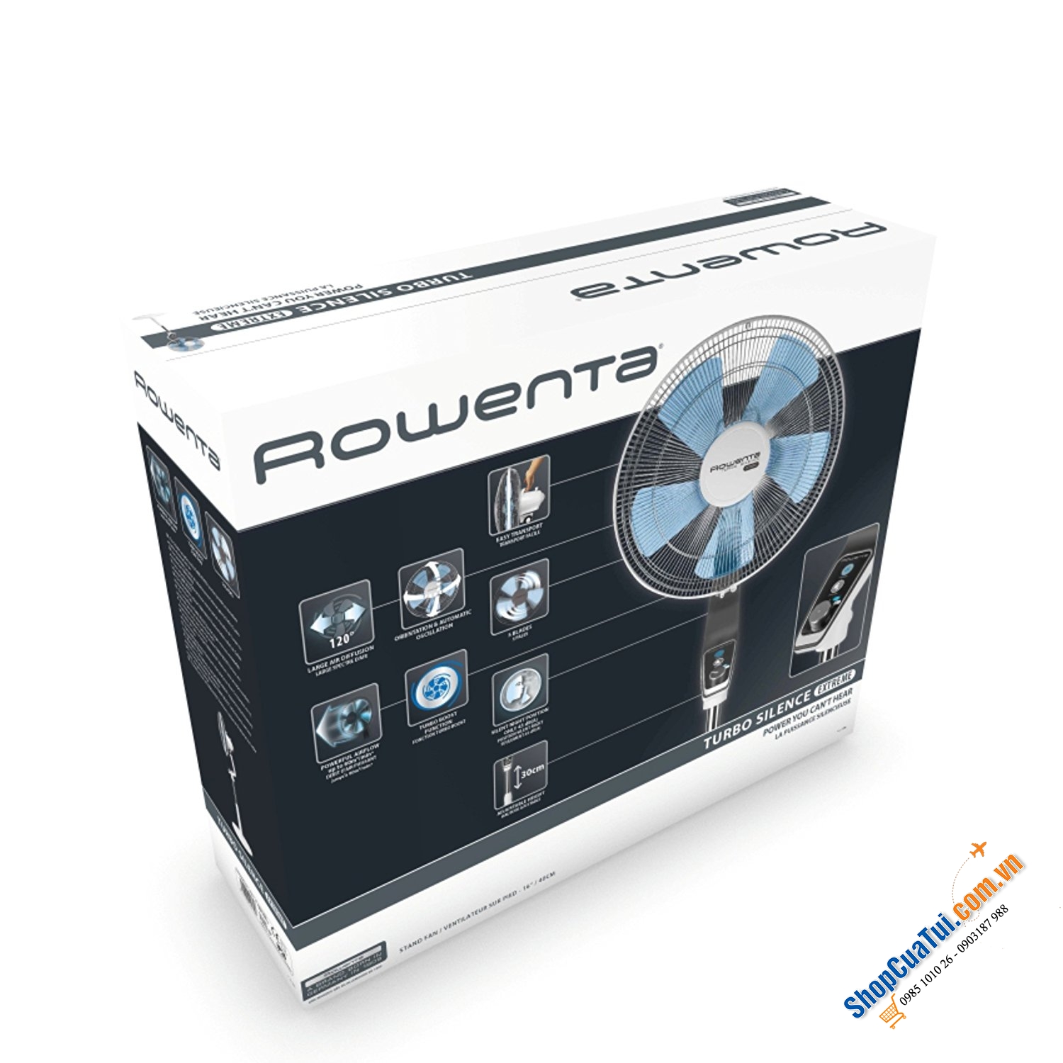QUẠT CÂY ROWENTA VU5640 - Cực êm và siêu mát 70w