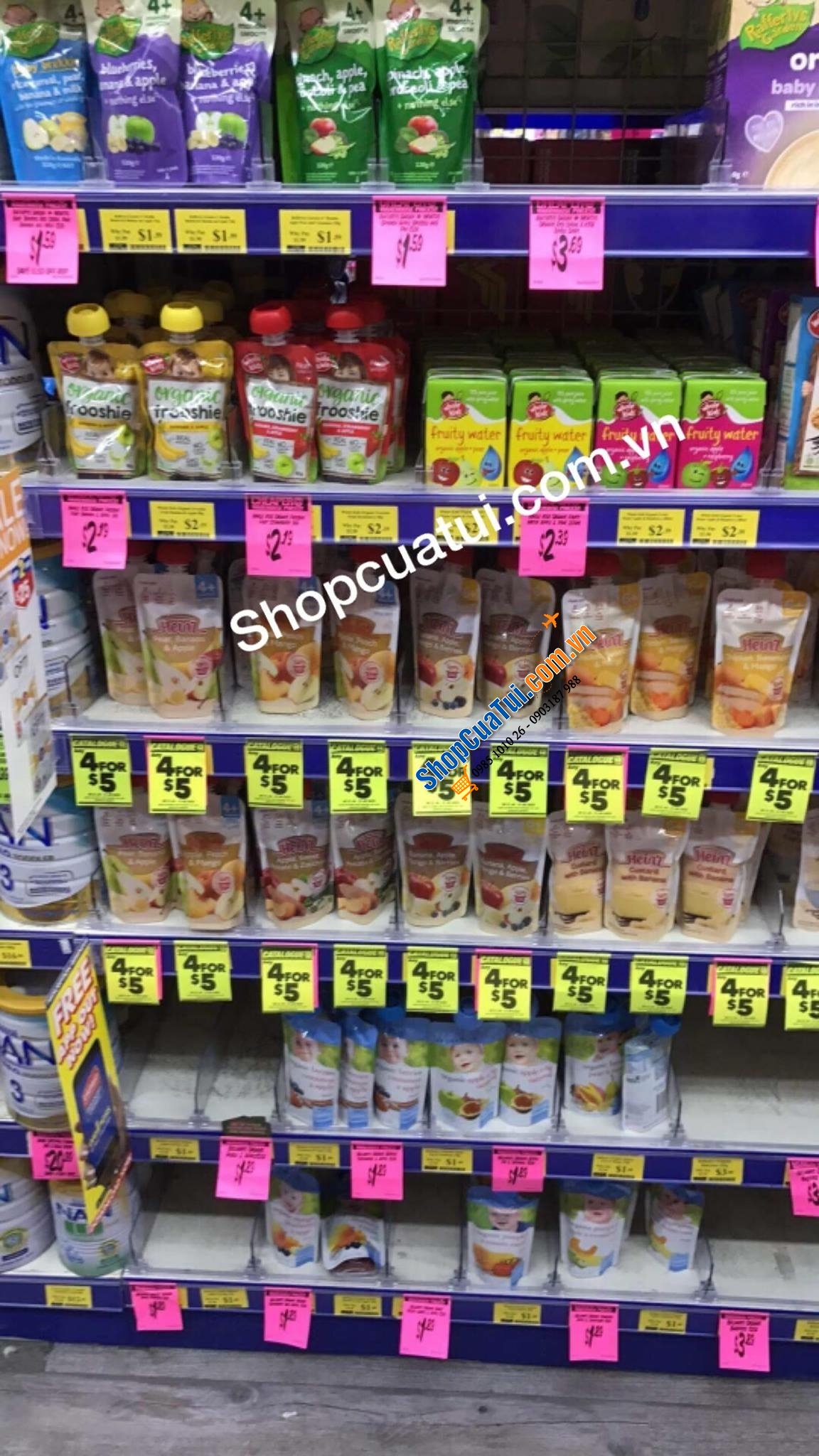 BỘT ĂN DẶM HEINZ HOẶC VÁNG SỮA HEINZ CUSTARD ĂN LIỀN của Úc 120g CHO BÉ TỪ 4 tháng tuổi