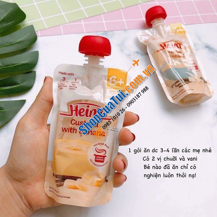BỘT ĂN DẶM HEINZ HOẶC VÁNG SỮA HEINZ CUSTARD ĂN LIỀN của Úc 120g CHO BÉ TỪ 4 tháng tuổi
