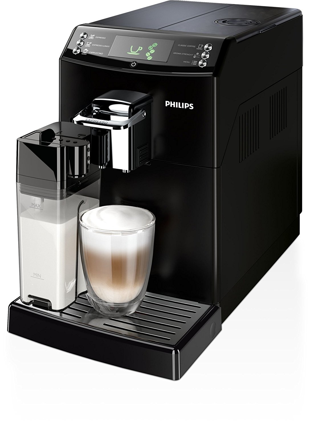 Máy pha cà phê espresso 1.8L Màu đen -Philips HD8847/01 4000 series, 1850w - Đứng Tự động hoàn toàn 