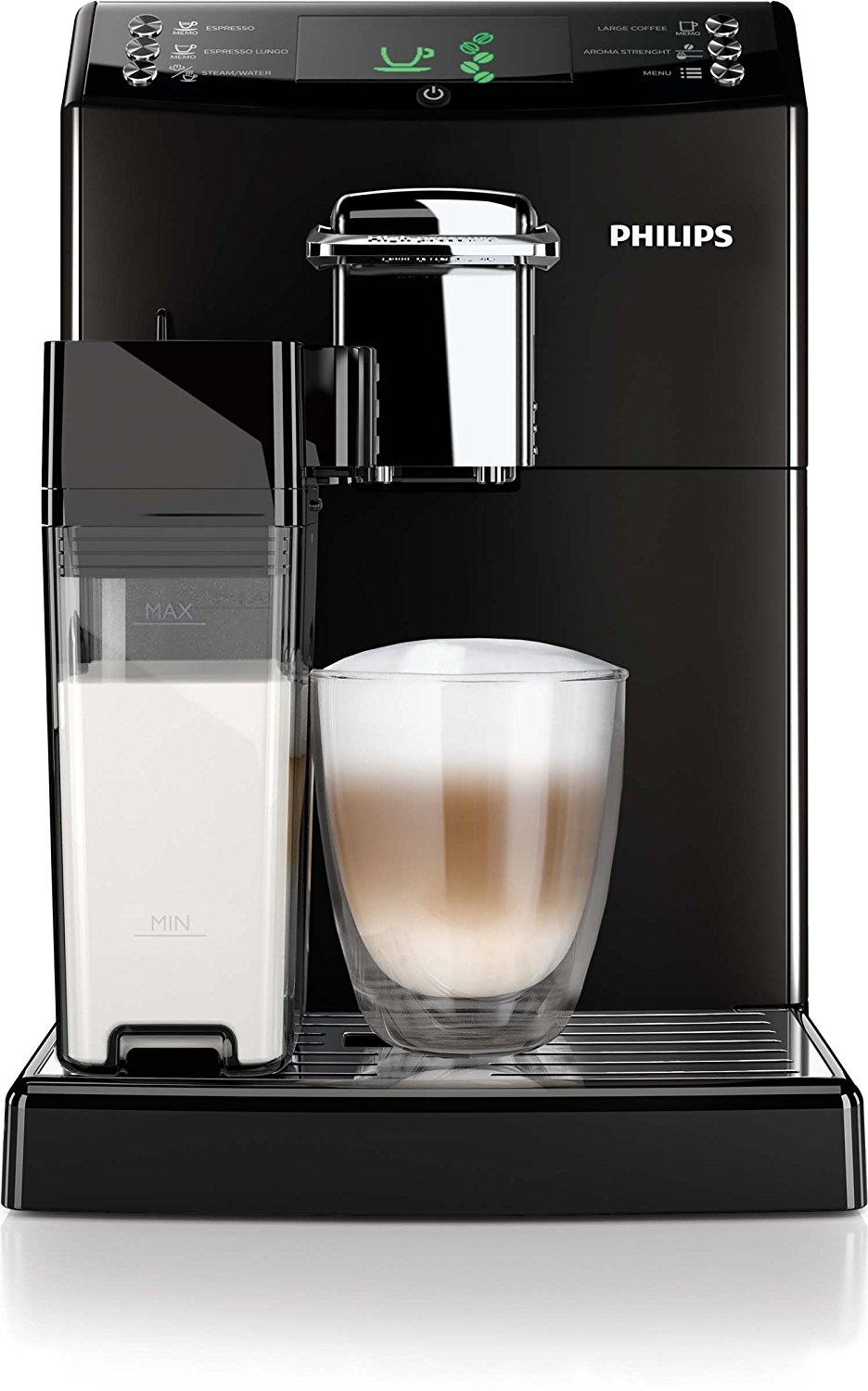 Máy pha cà phê espresso 1.8L Màu đen -Philips HD8847/01 4000 series, 1850w - Đứng Tự động hoàn toàn 
