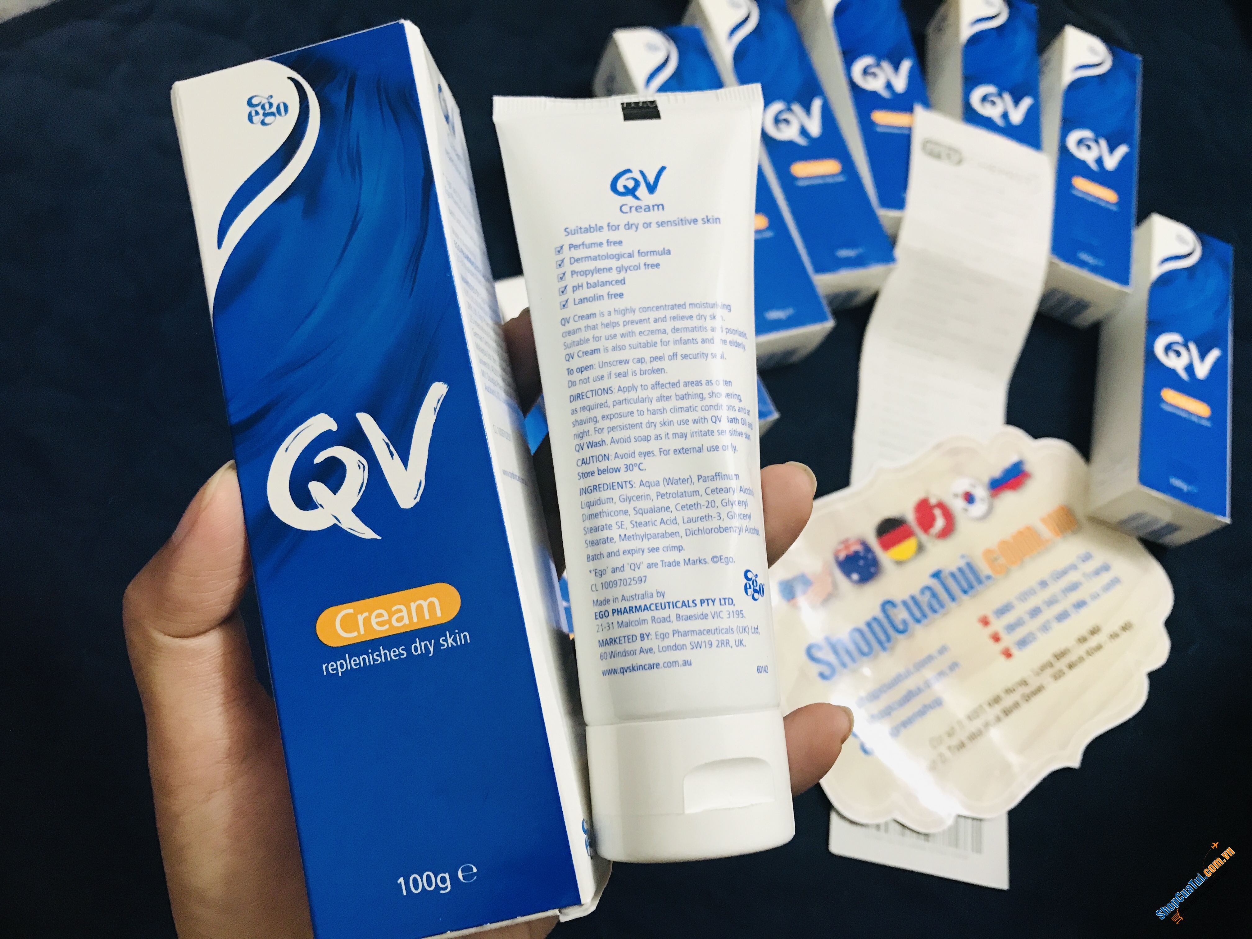 Kem dưỡng da Ego QV Cream tuýp 100g nuôi dưỡng da từ sâu bên trong