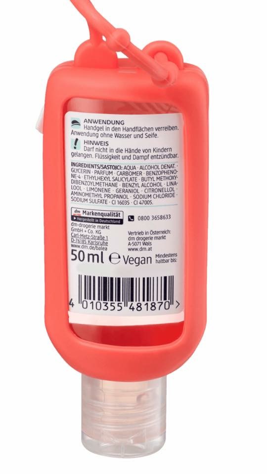GEL RỬA TAY KHÔ BALEA KHÁNG KHUẨN-TIỆN DỤNG KHI MANG THEO BÊN NGƯỜI