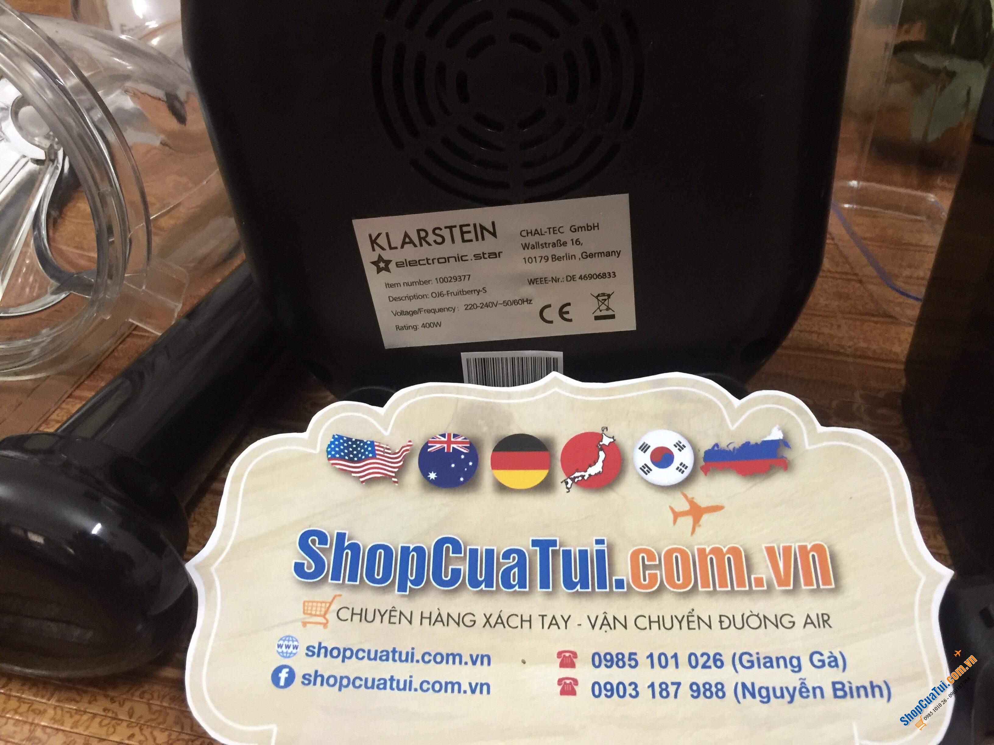 Máy ép chậm Klarstein 400w