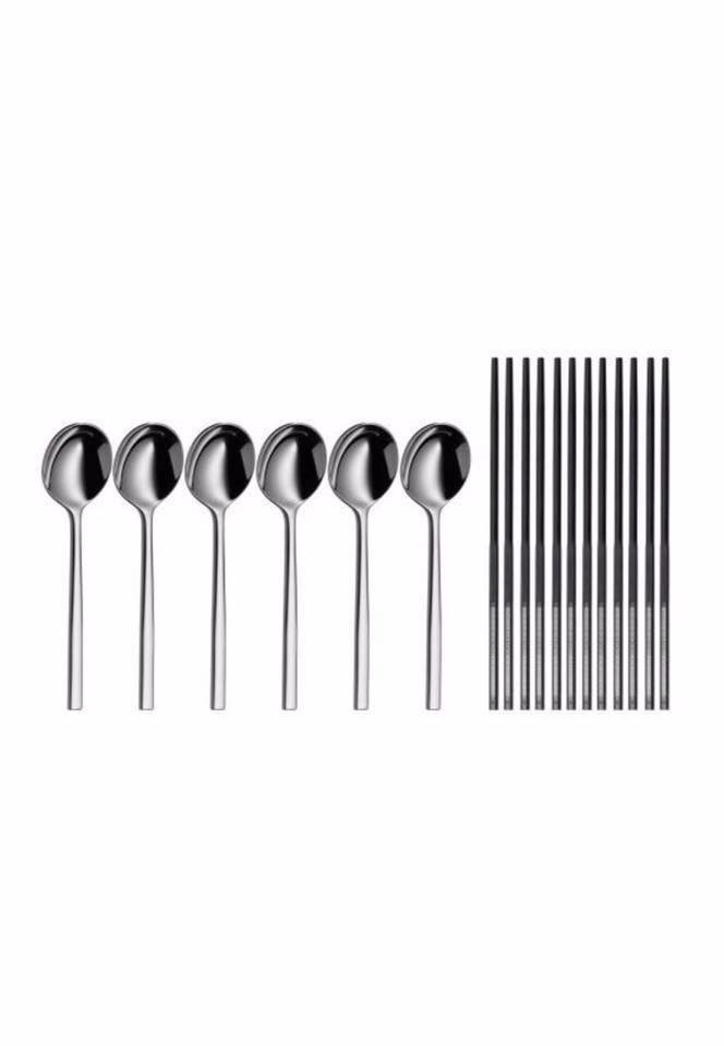 BỘ THÌA ĂN VÀ ĐŨA KHÁNG KHUẨN WMF ASIA SET.