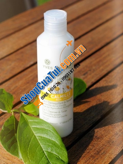 Nước Hoa hồng - Tẩy trang & toner dạng sữa 200ml Pure Calmille Yves Rocher