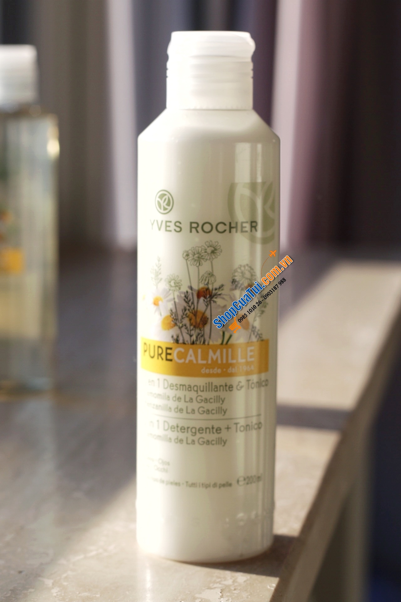 Nước Hoa hồng - Tẩy trang & toner dạng sữa 200ml Pure Calmille Yves Rocher