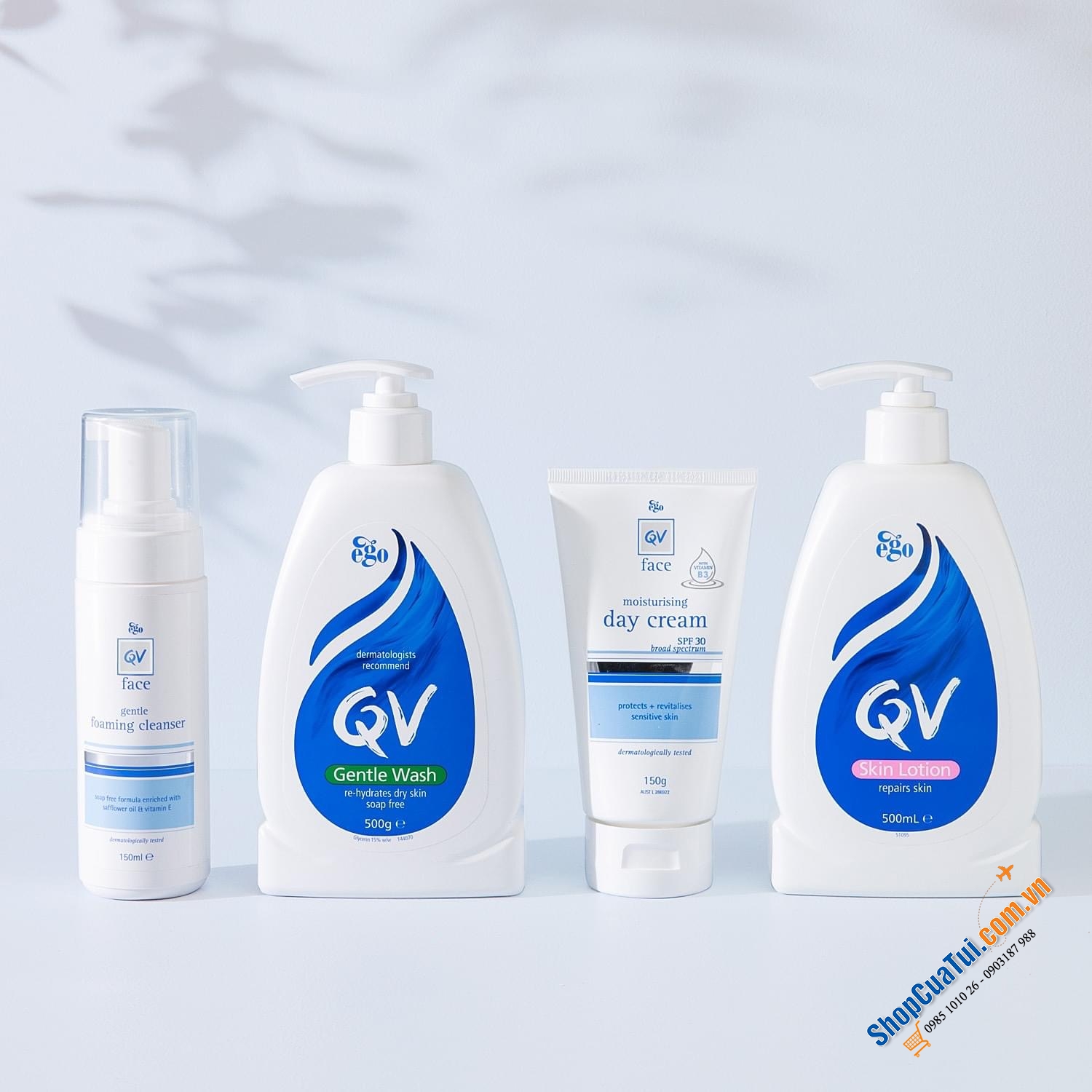 Sữa rửa mặt QV Face Gentle Foaming Cleanser 150Ml - dạng foaming chứa Safflower oil, thích hợp cho da khô, da nhạy cảm, da mỏng dễ bị dị ứng, mẩn đỏ