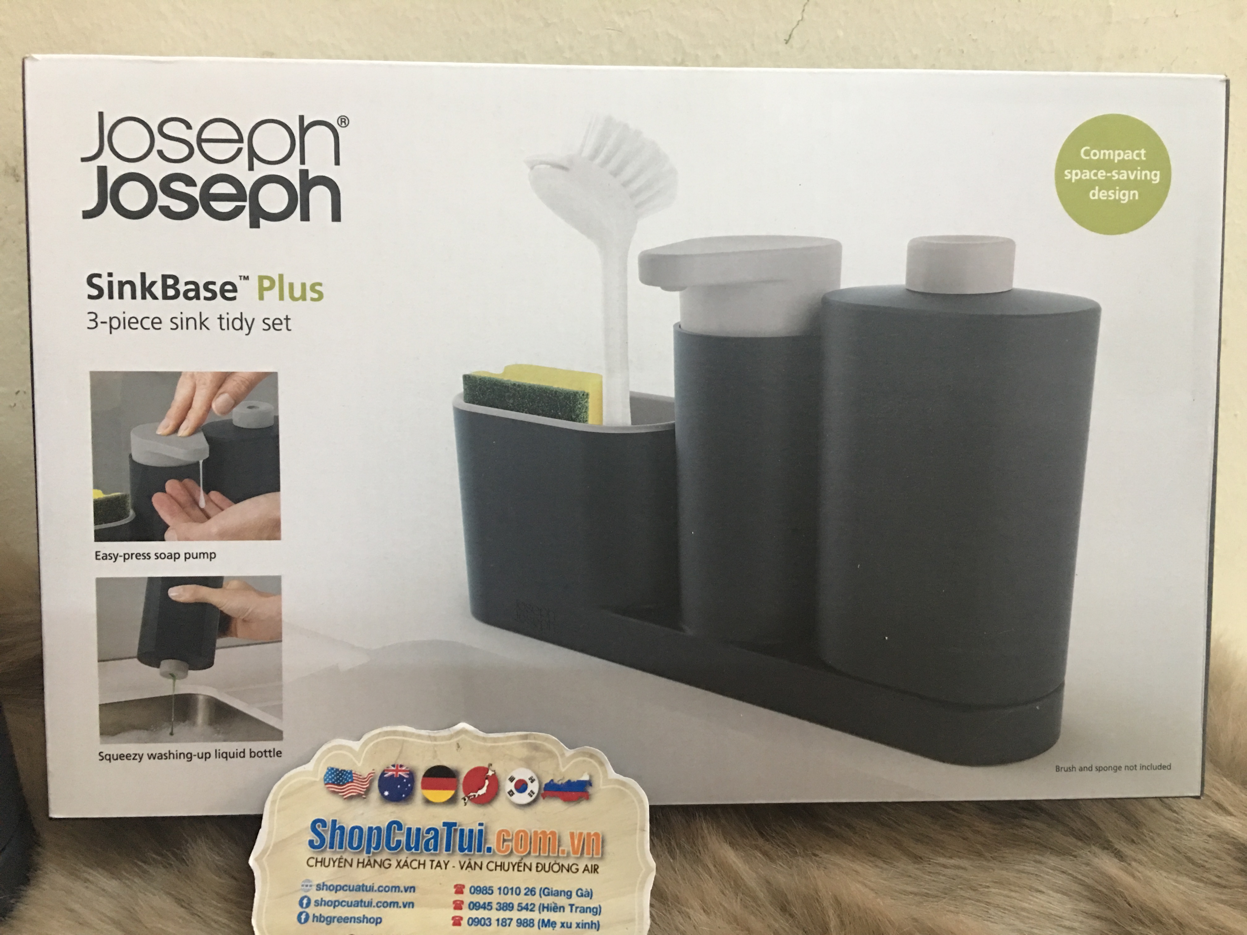 HỘP ĐỰNG XÀ PHÒNG BÔNG RỬA BÁT JOSEPH JOSEPH