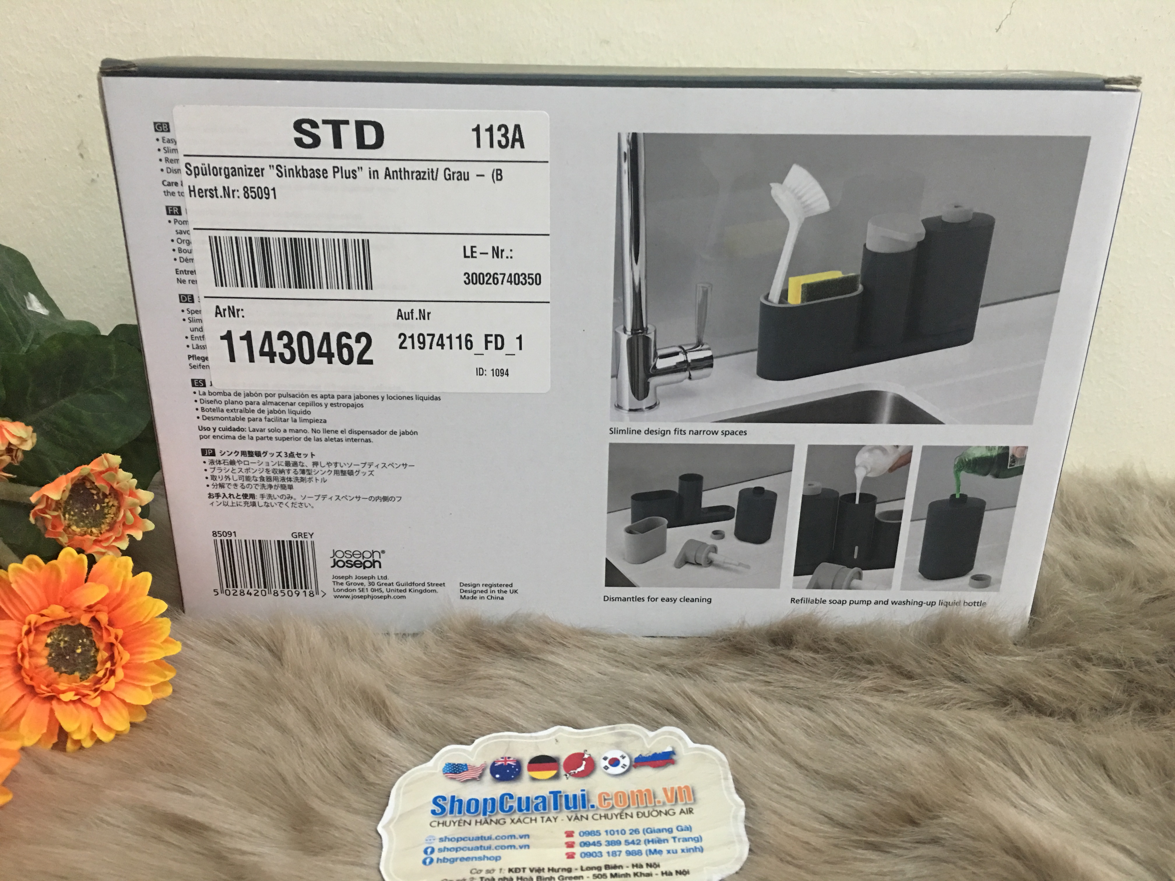 HỘP ĐỰNG XÀ PHÒNG BÔNG RỬA BÁT JOSEPH JOSEPH