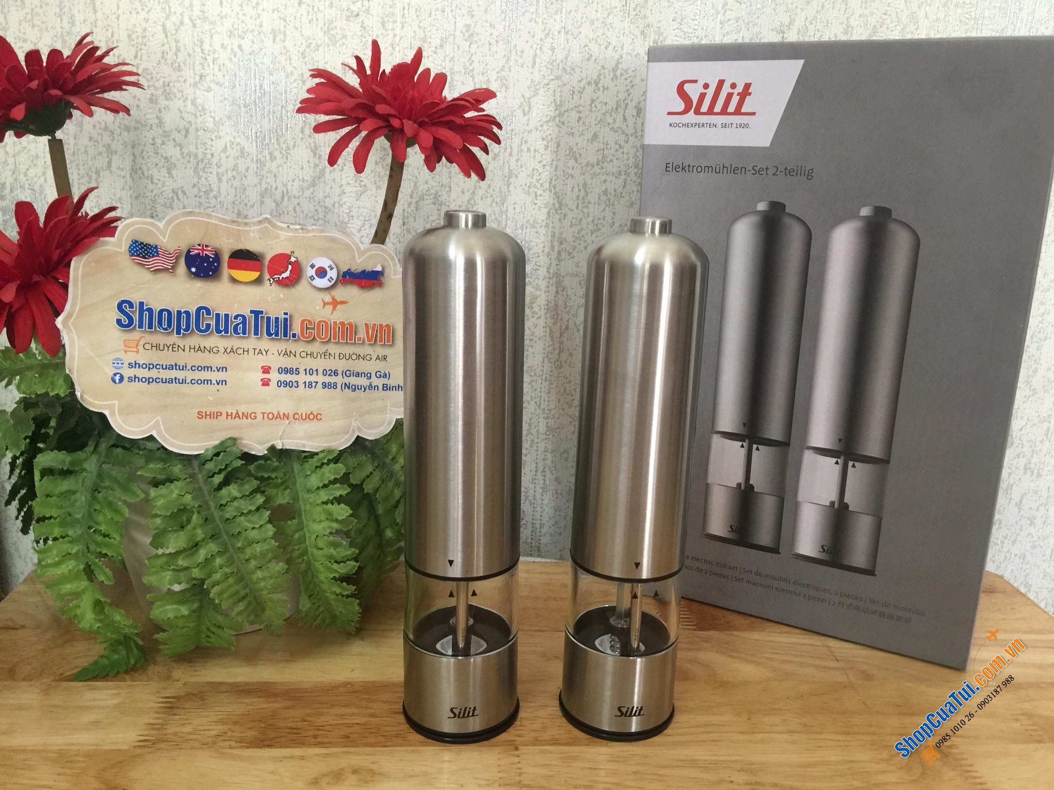 Set xay tiêu muối Silit chạy pin tiểu