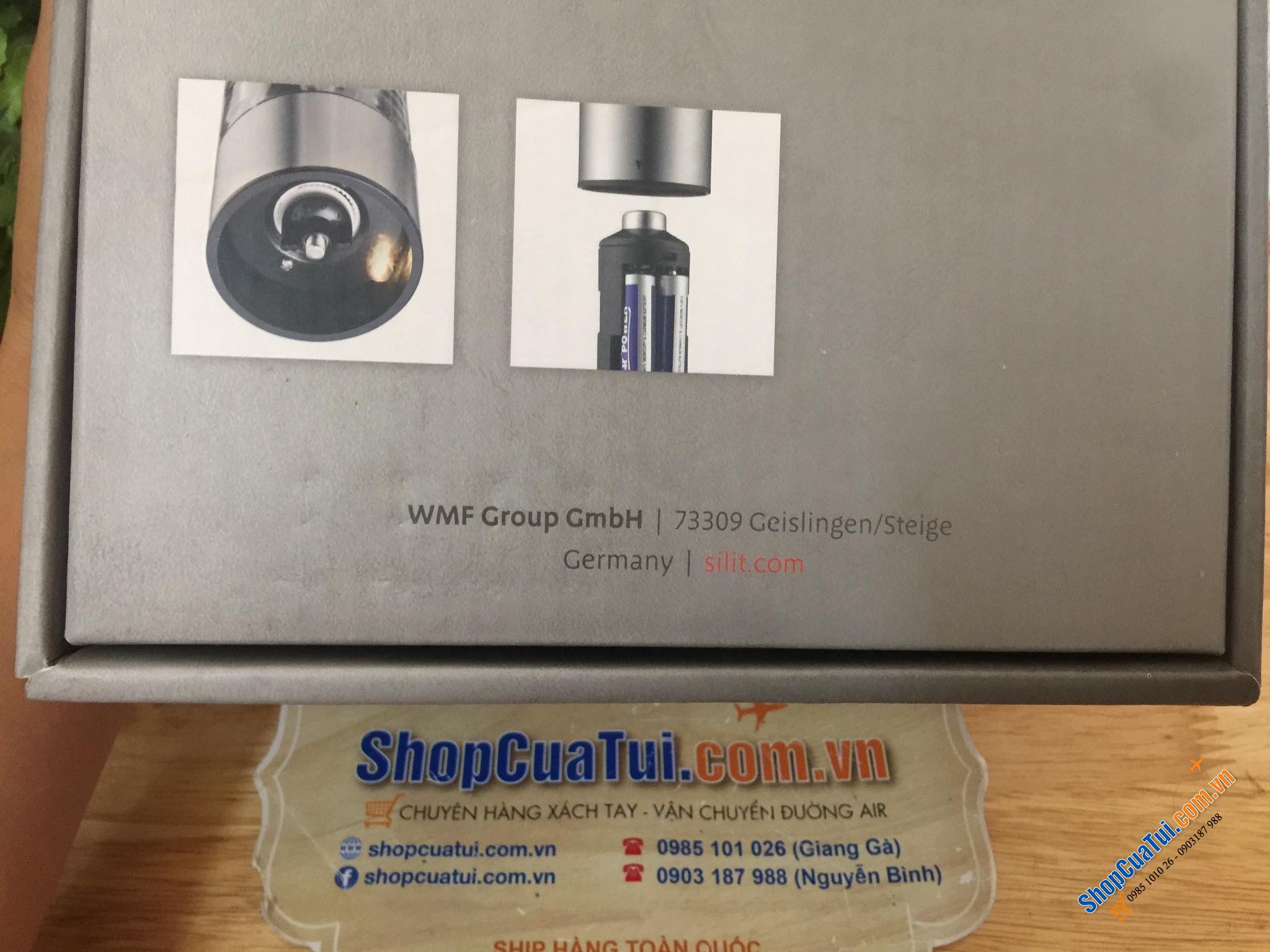 Set xay tiêu muối Silit chạy pin tiểu