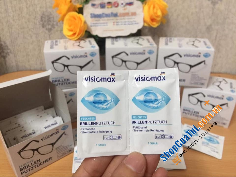 GIẤY LAU KÍNH VISIOMAX - ĐỨC (mẫu vỏ mới 2021)